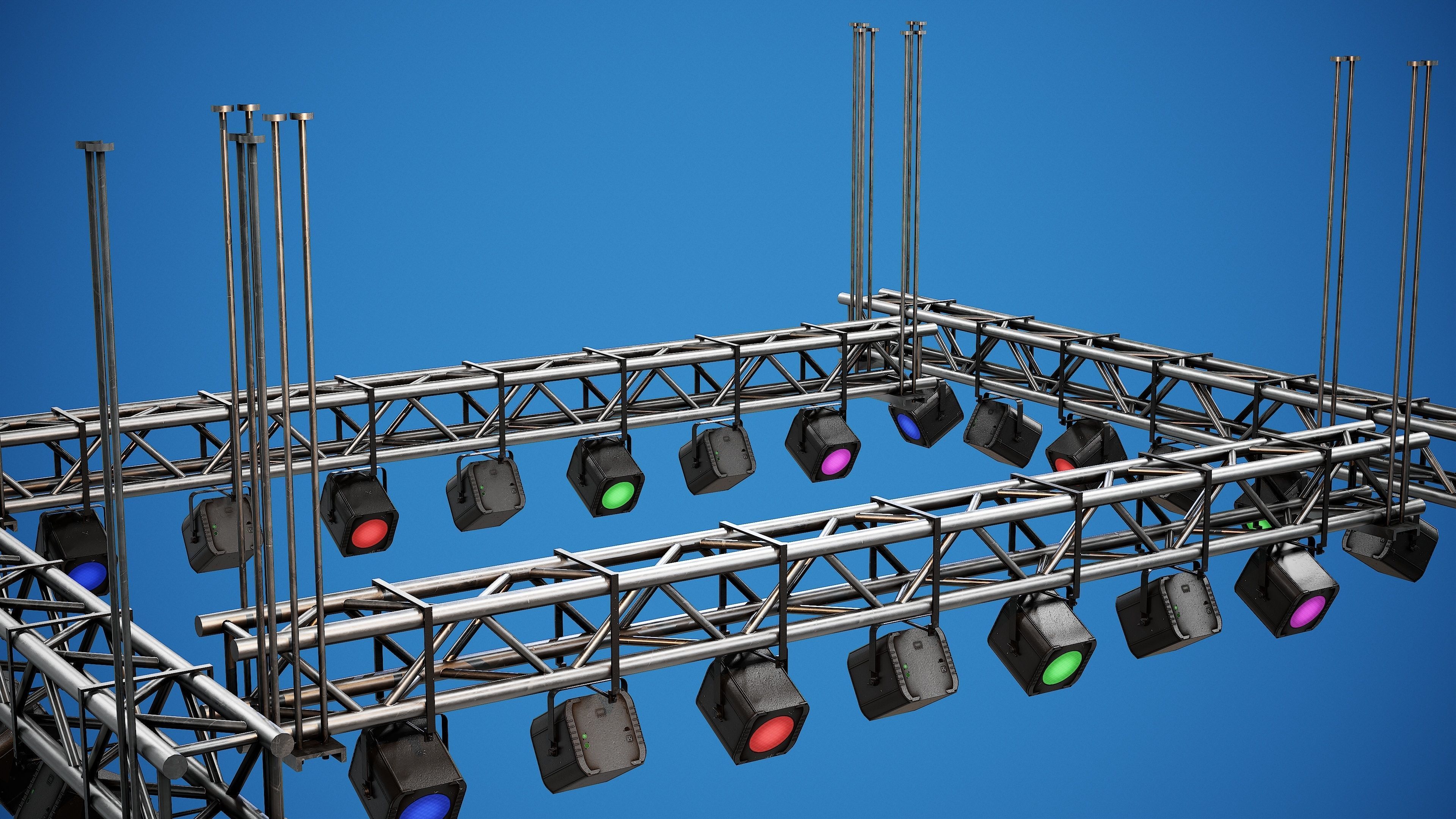 Light Truss - PBR Game Ready Props Low-poly 3D model_2