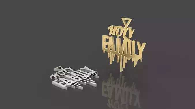HOLY FAMILY PENDANT - FOR 3D PRINTING