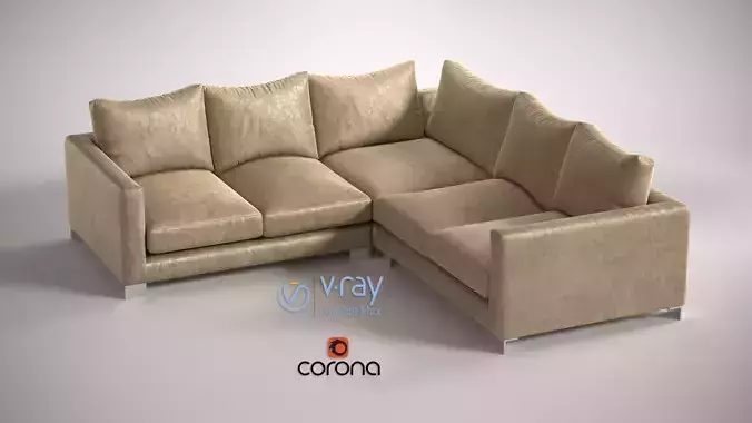 Sofa Zora small Square corner unit 258cm x 258cm