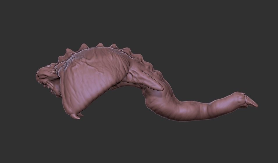 Xenoteras Parasyte Wyrm and Flying Swarms 3D print model_20