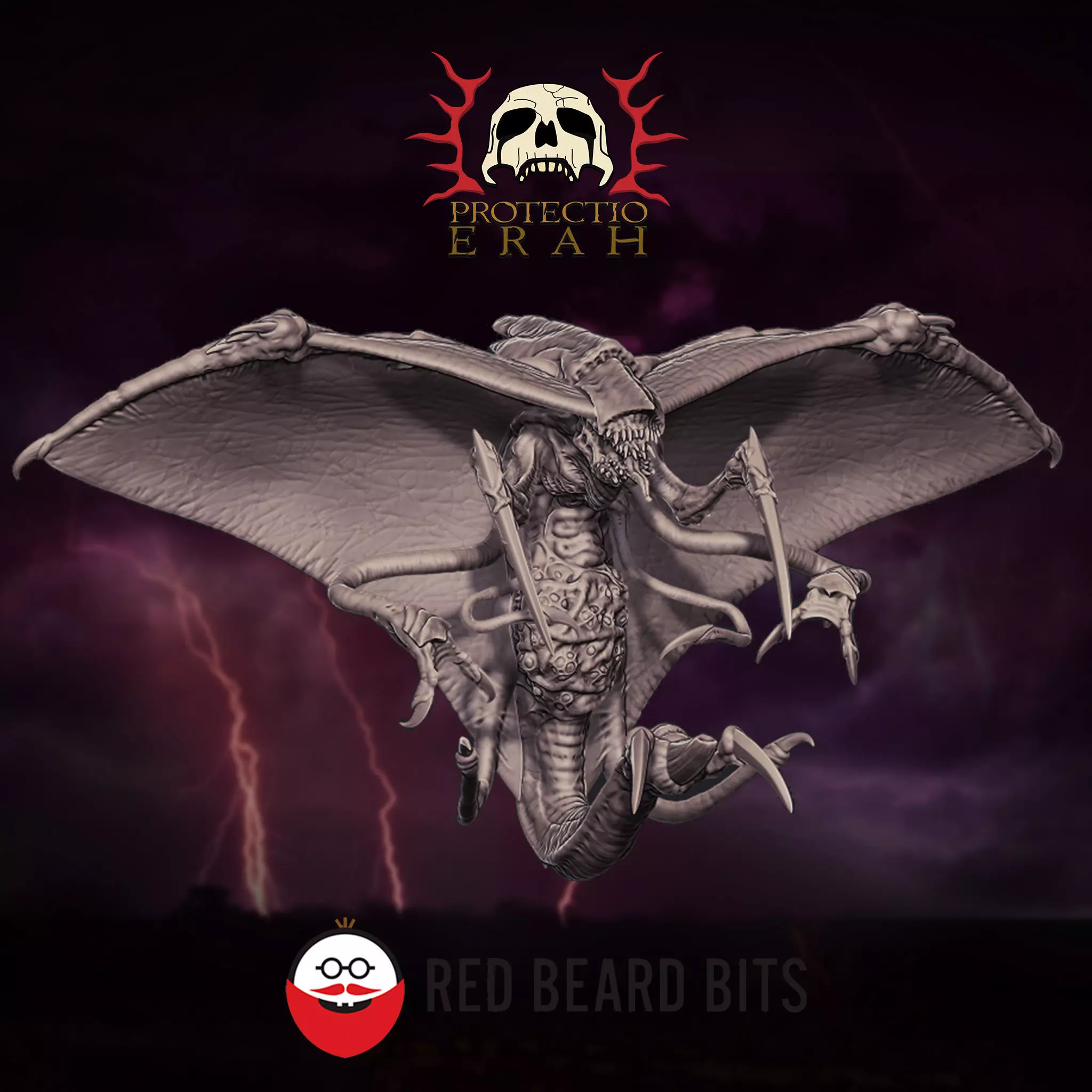 Xenoteras Parasyte Wyrm and Flying Swarms 3D print model_0