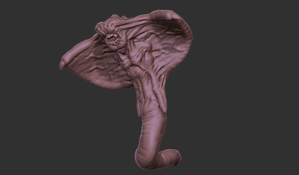 Xenoteras Parasyte Wyrm and Flying Swarms 3D print model_12