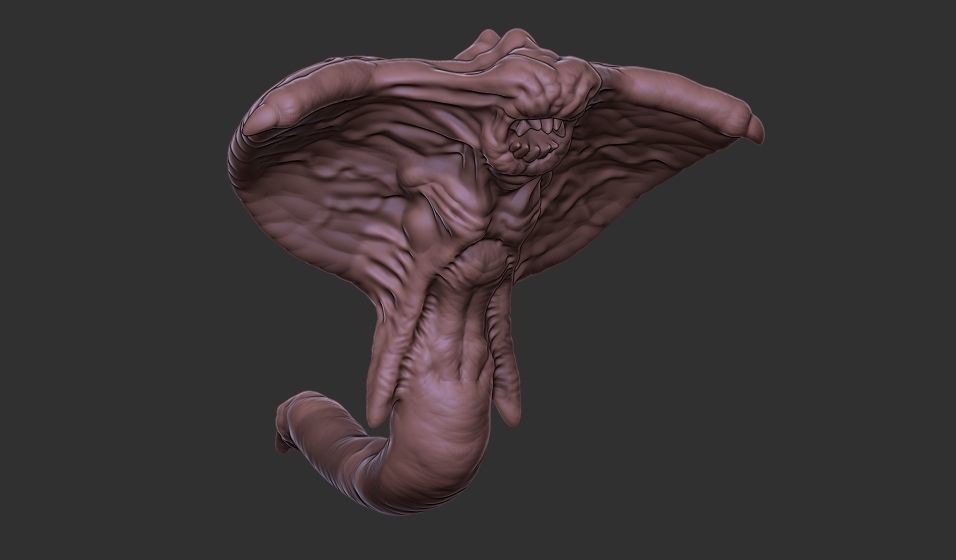 Xenoteras Parasyte Wyrm and Flying Swarms 3D print model_10