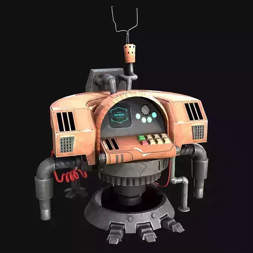 Sci-Fi Consolo Computer Base 7