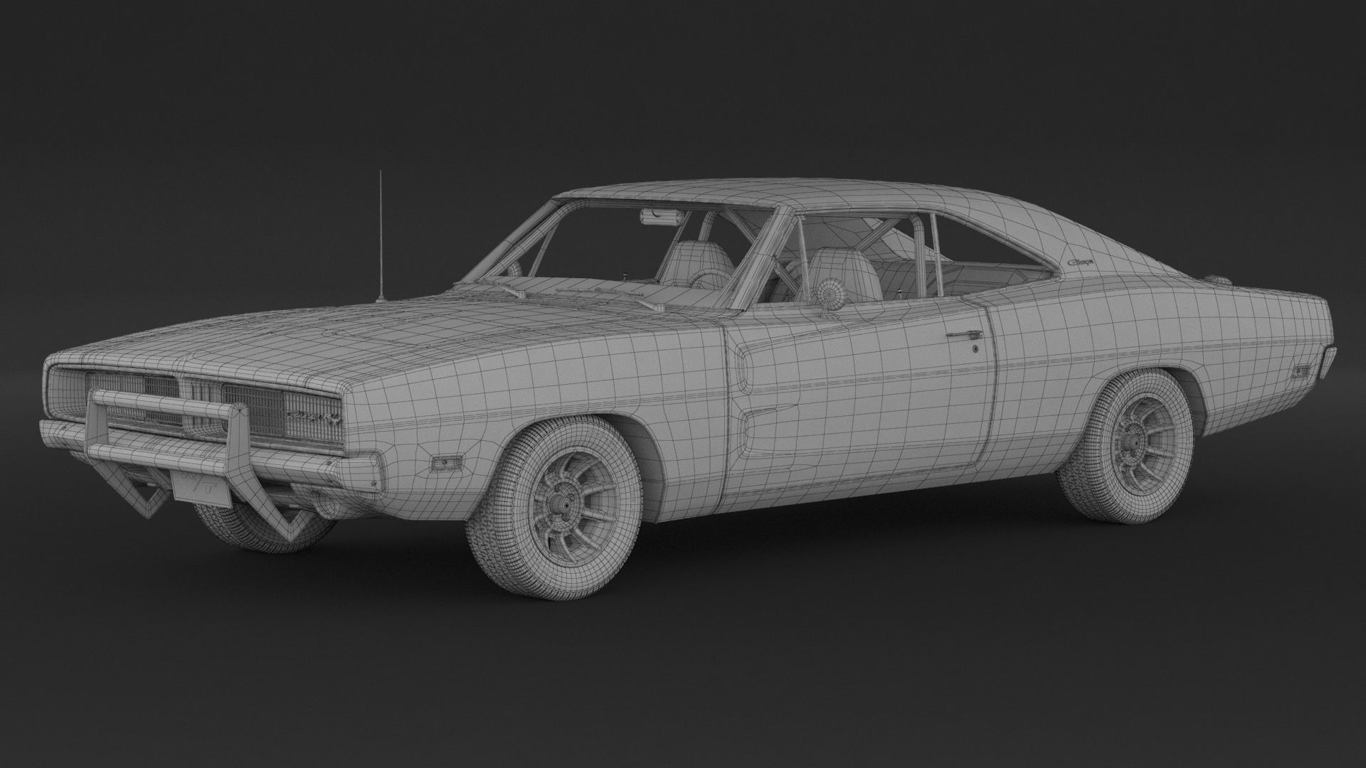 1969 Dodge Charger General Lee 3D model_7