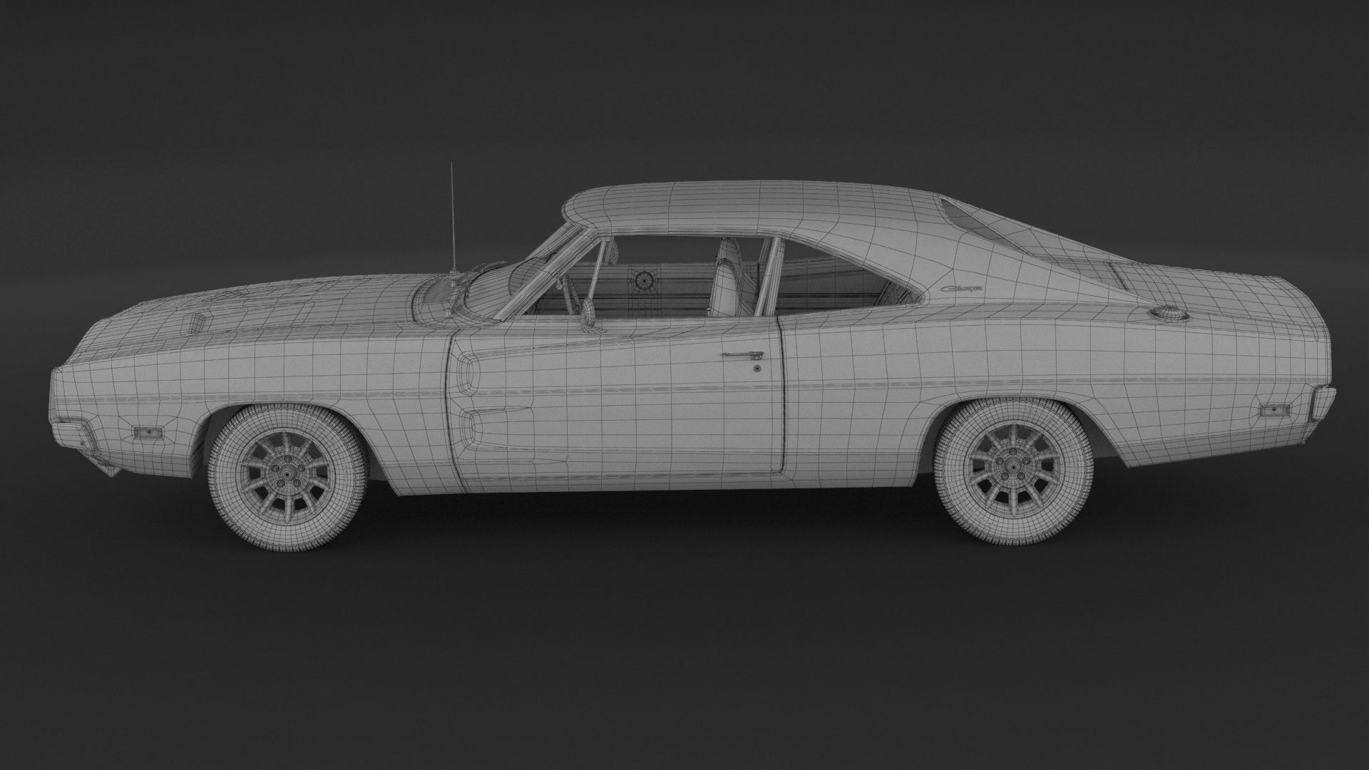 1969 Dodge Charger General Lee 3D model_9