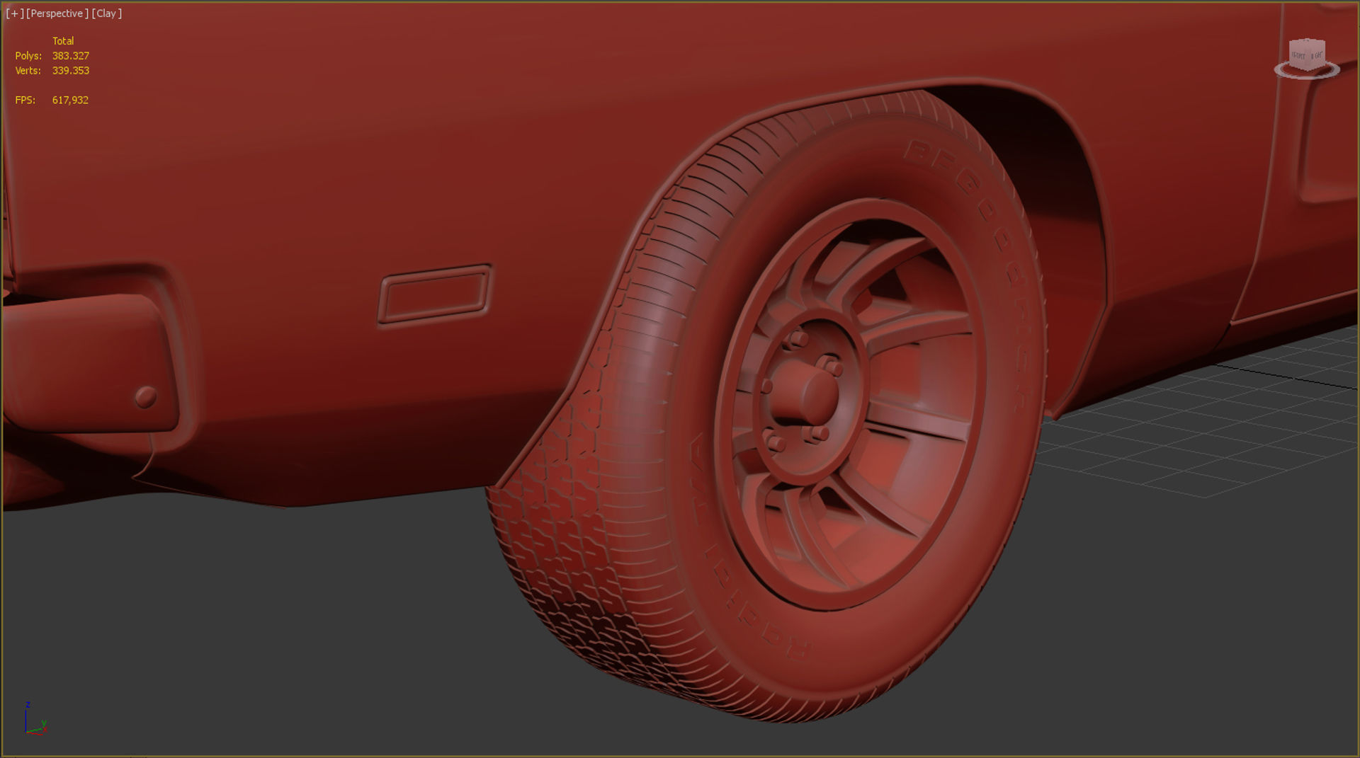 1969 Dodge Charger General Lee 3D model_11