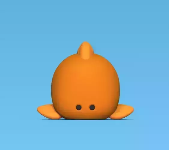 Round Fish 3D print model