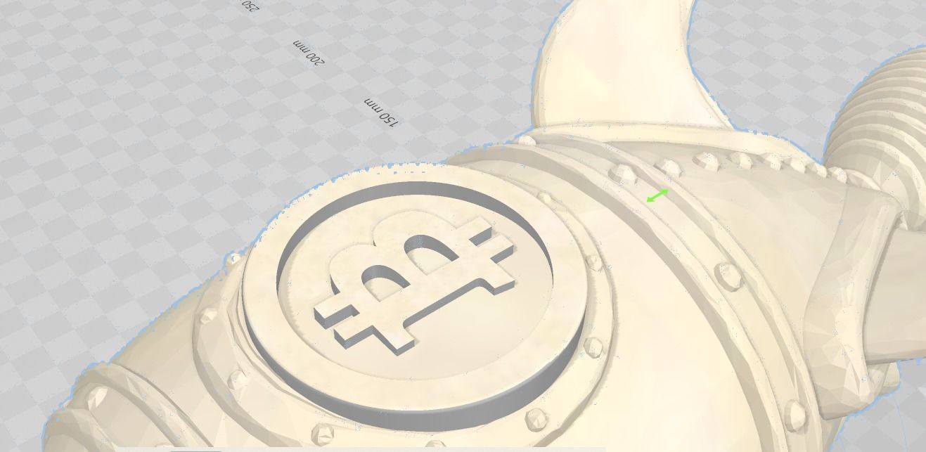 Bitcoin Rocket To The Moon 3D print model_5