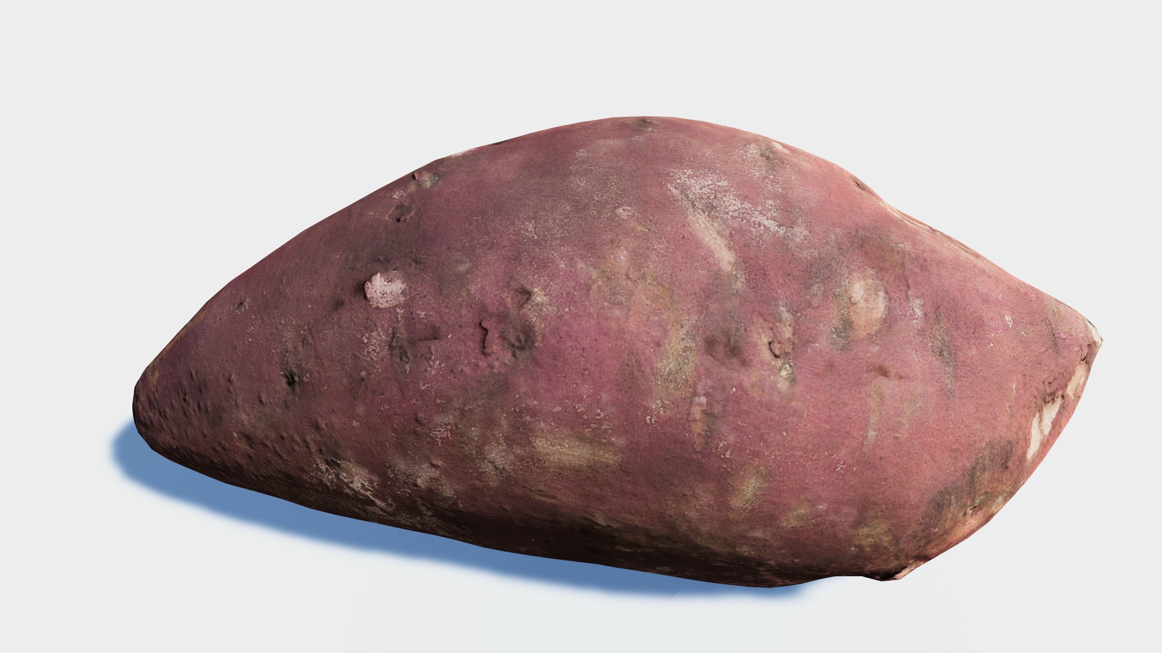 Sweet Potato photogrammetry scan Low-poly 3D model_2