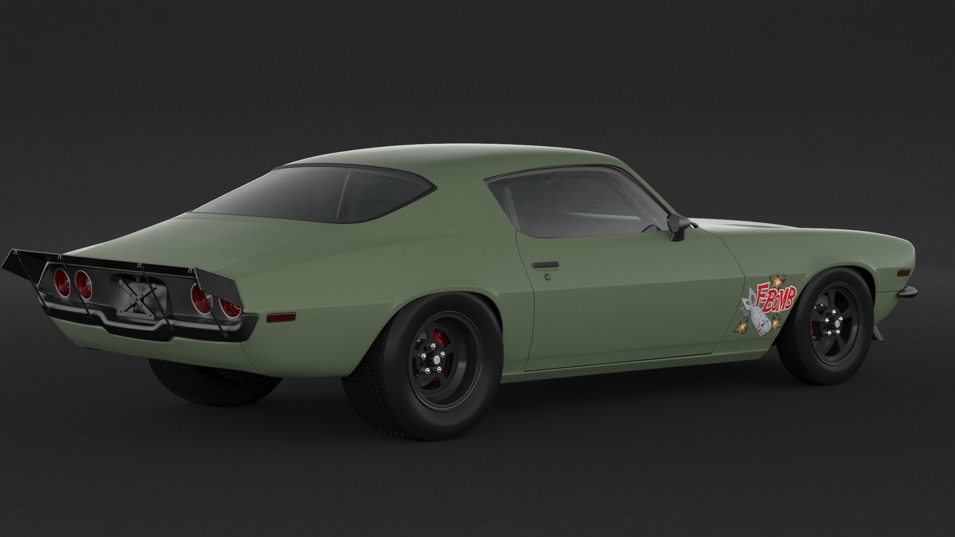 1972 Camaro Rs 3D model_1