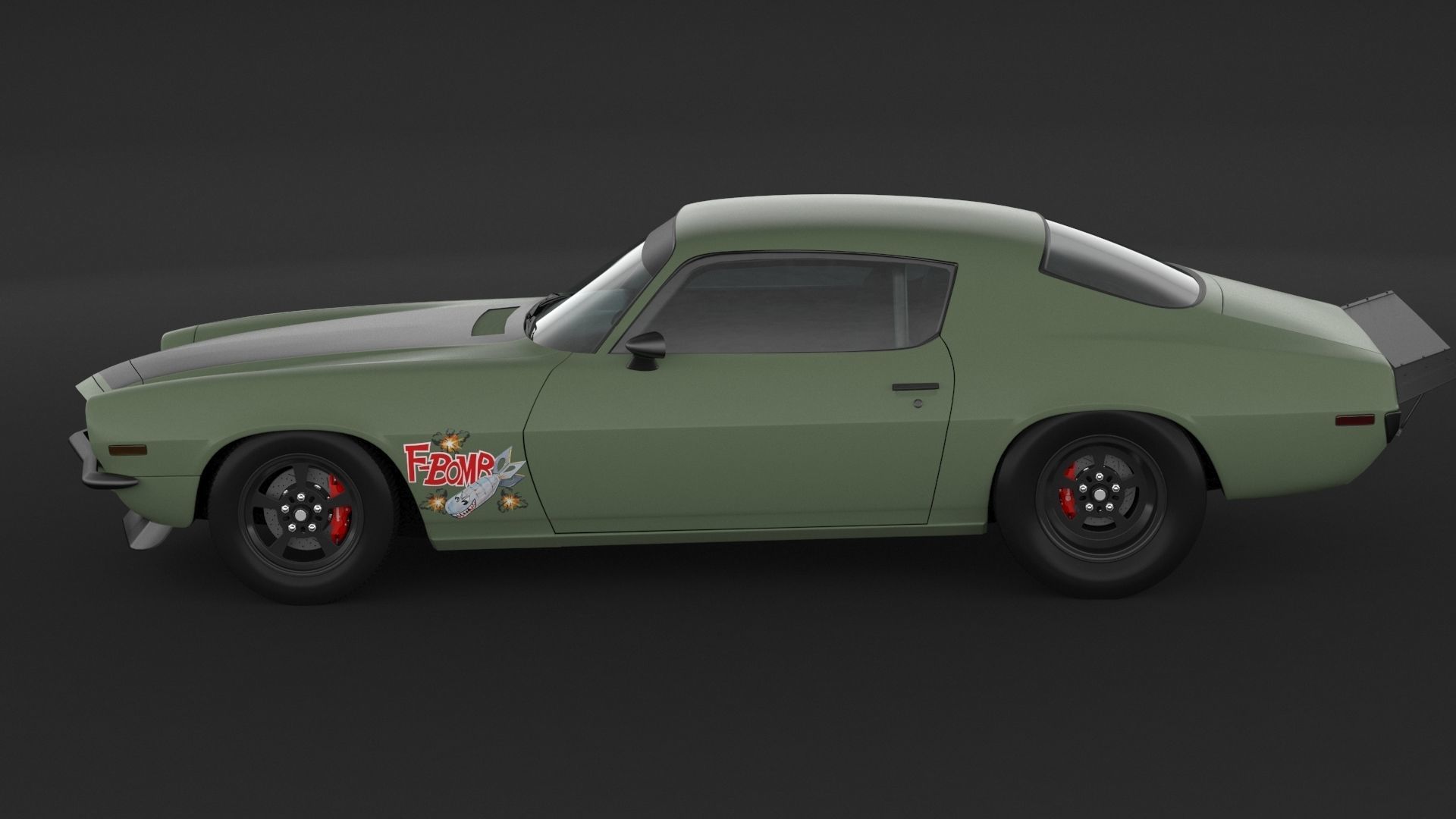 1972 Camaro Rs 3D model_4