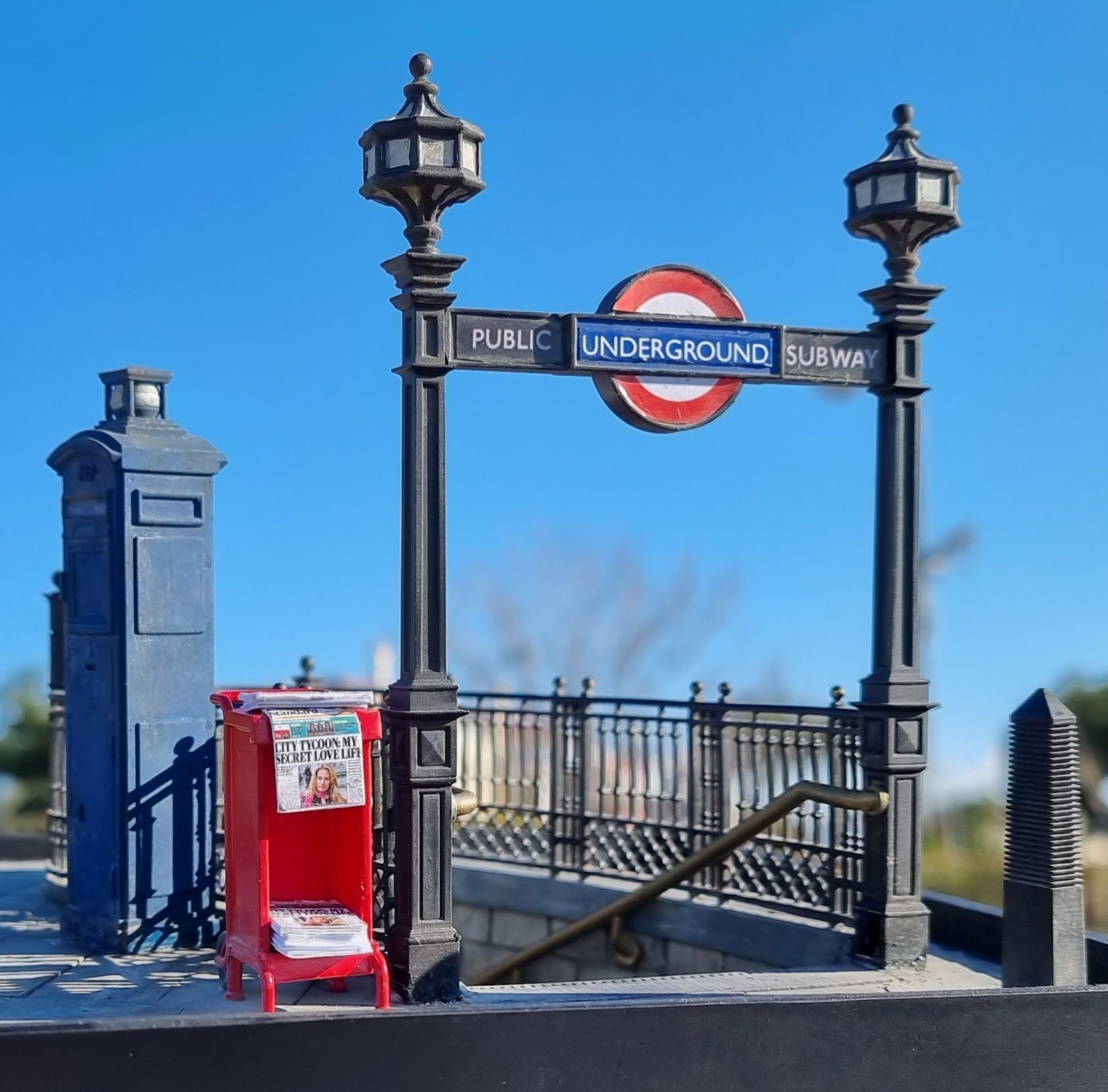 Picadilly circus station miniature 3D print model_4