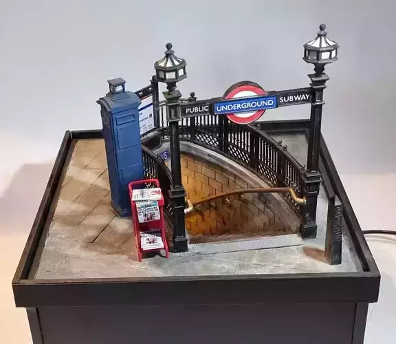 Picadilly circus station miniature