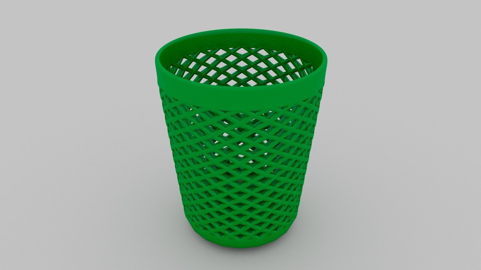 Dust bin  Free low-poly 3D model_1