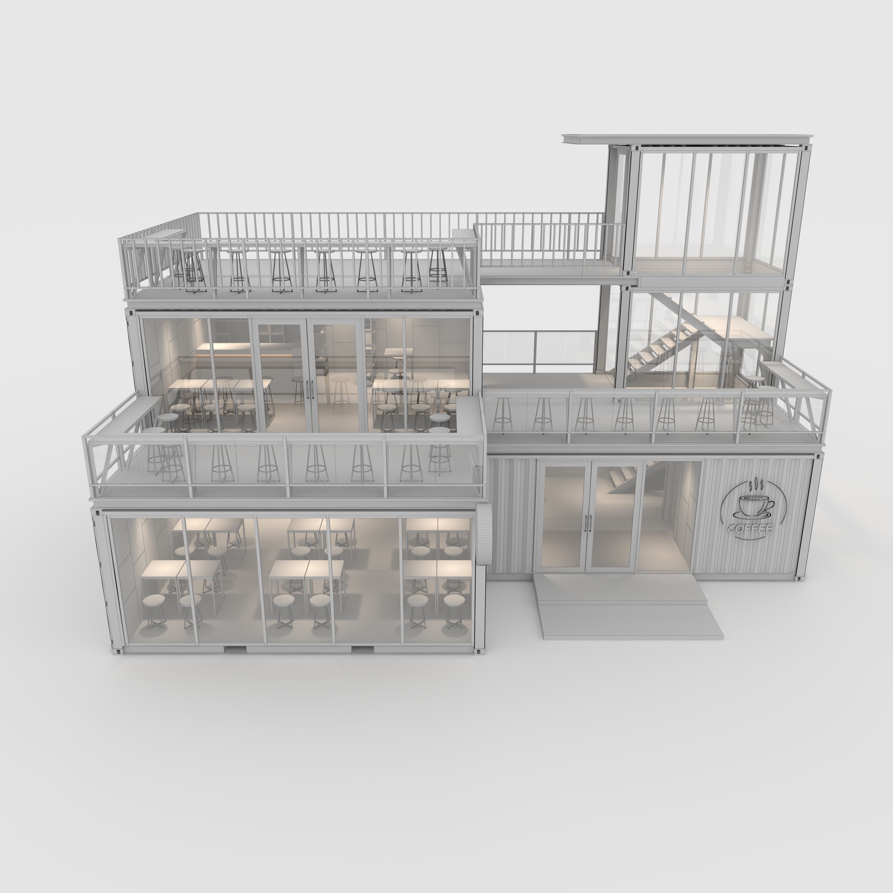 Container Cafe 5 3D model_13