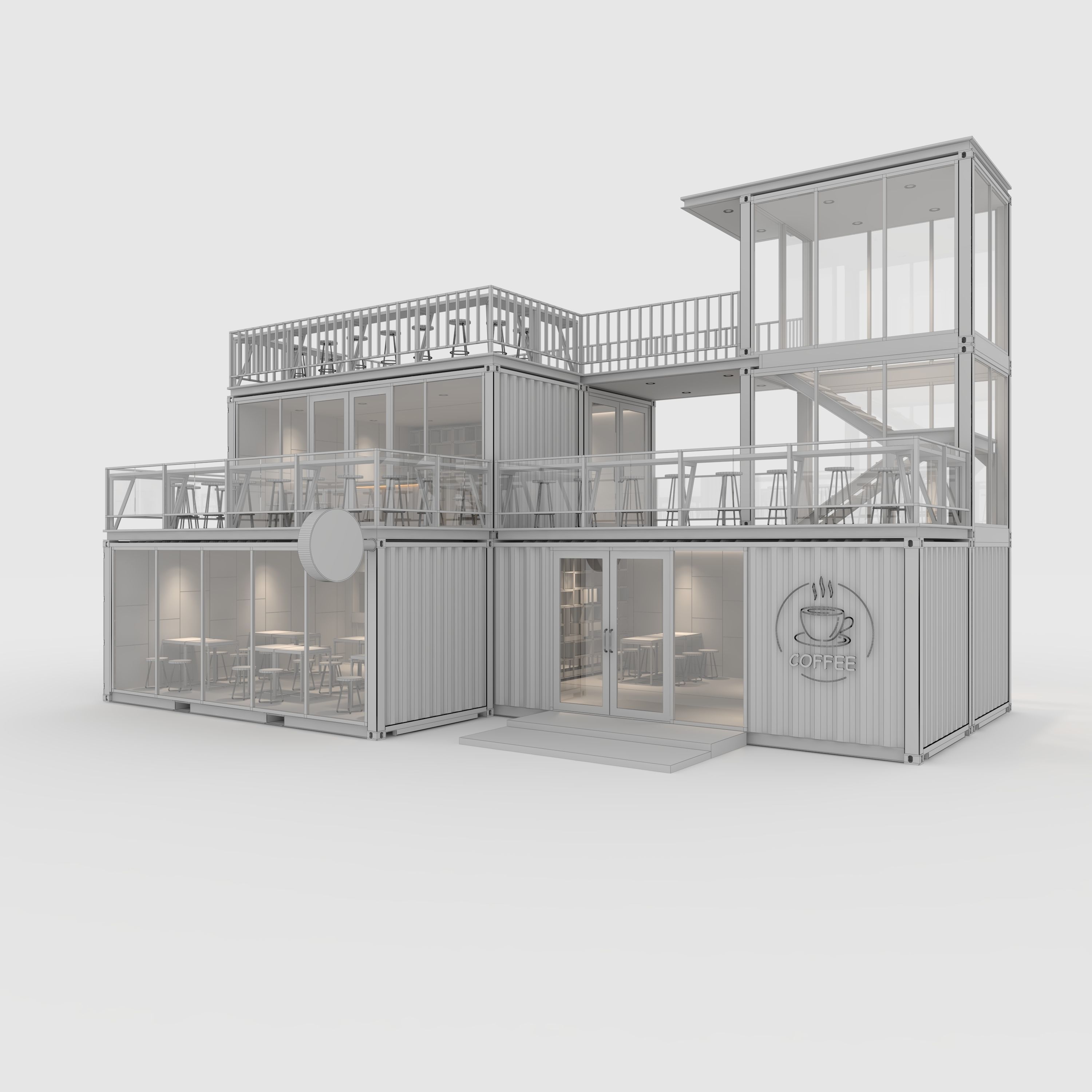 Container Cafe 5 3D model_5