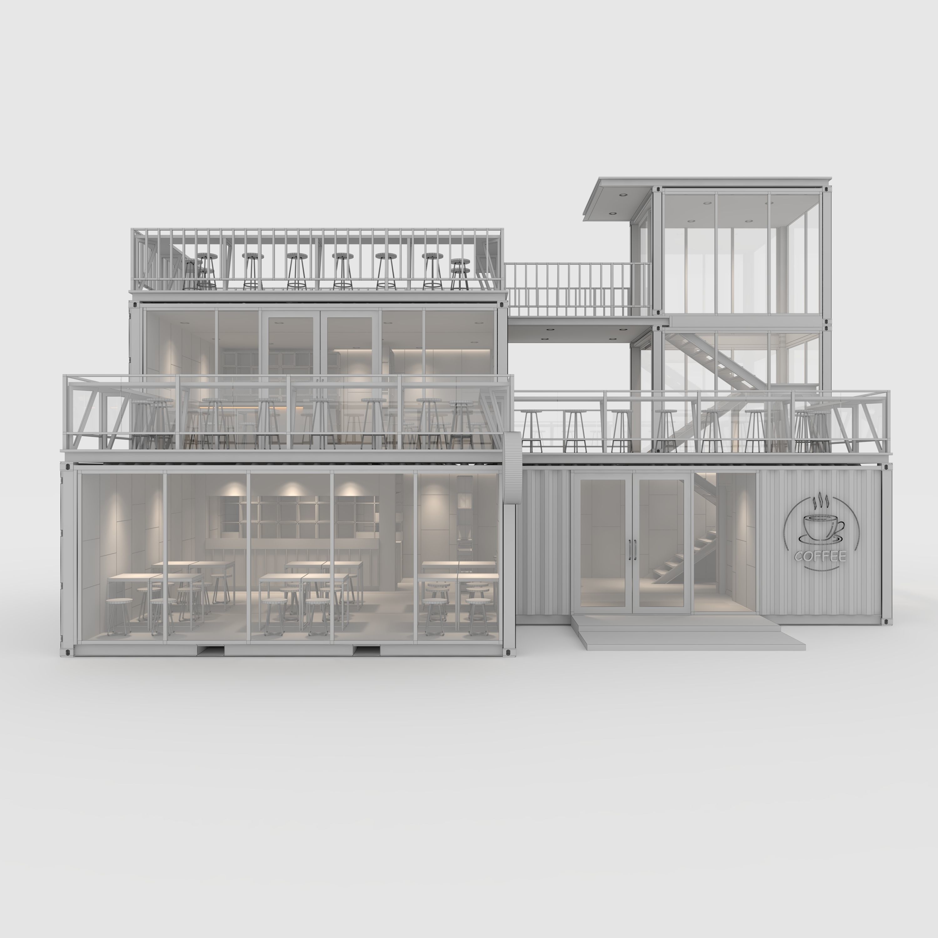 Container Cafe 5 3D model_3