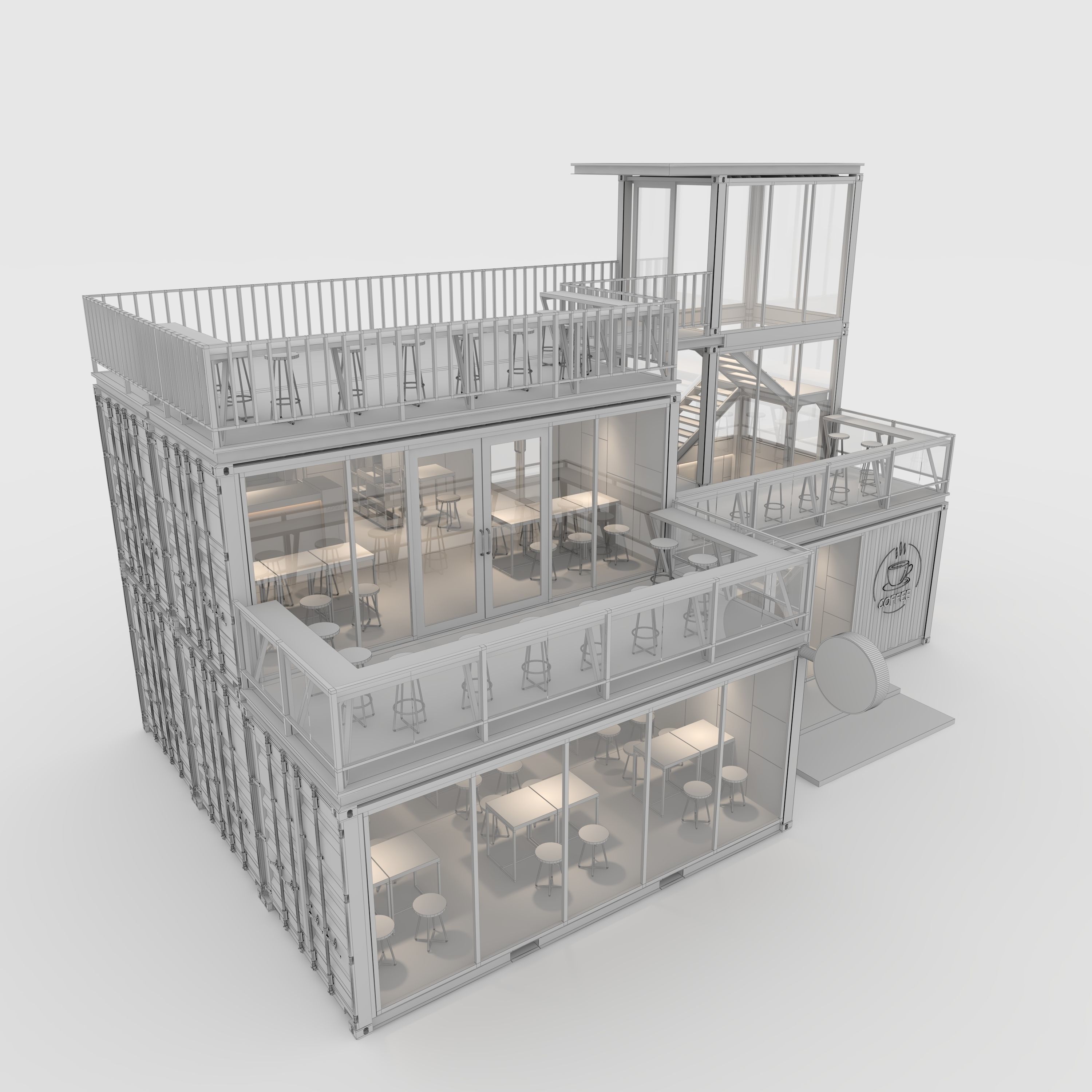 Container Cafe 5 3D model_11