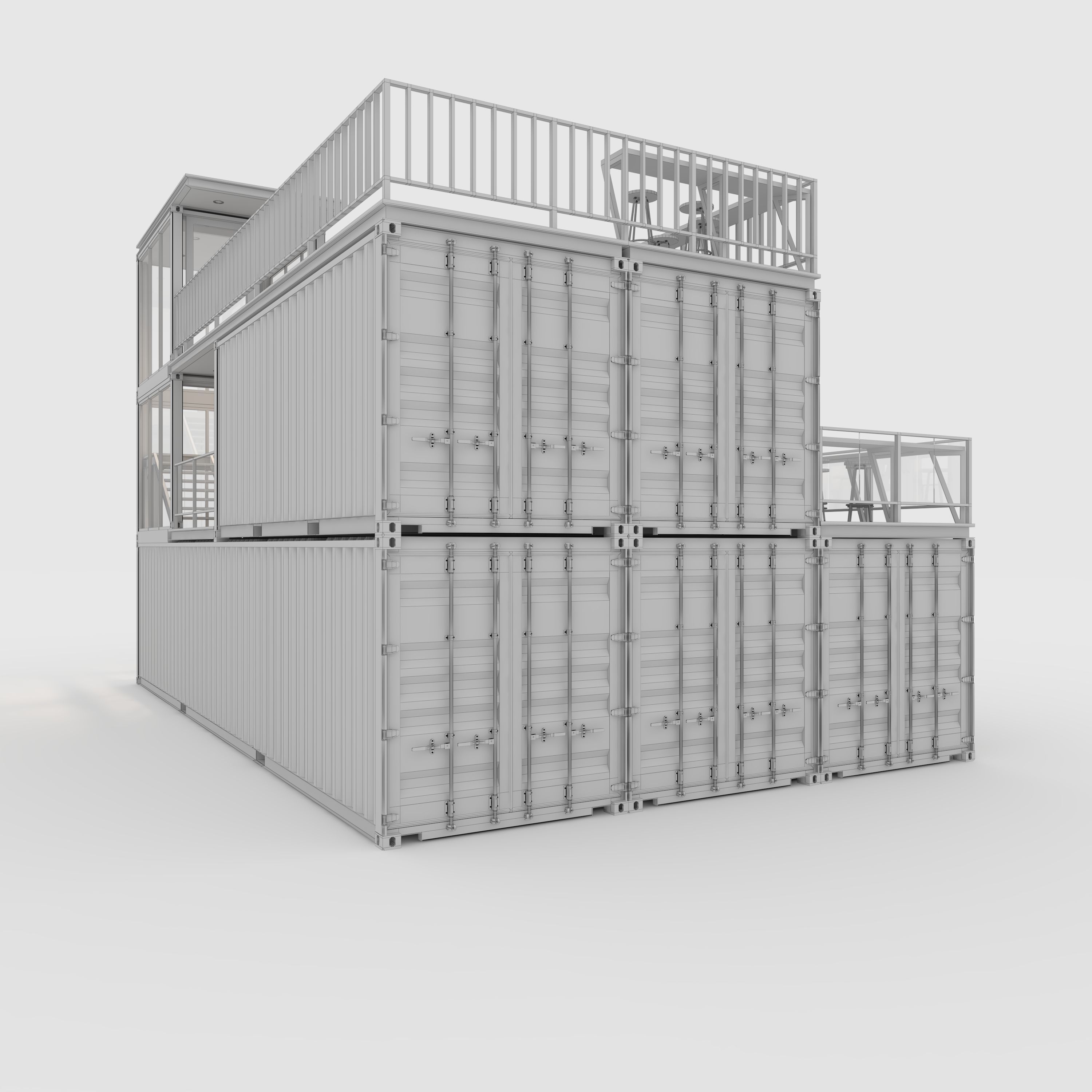 Container Cafe 5 3D model_9