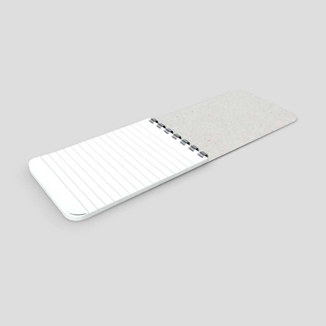 Notebook 2 Low-poly 3D model_5