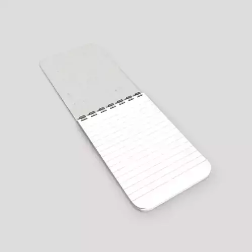 Notebook 2 Low-poly 3D model