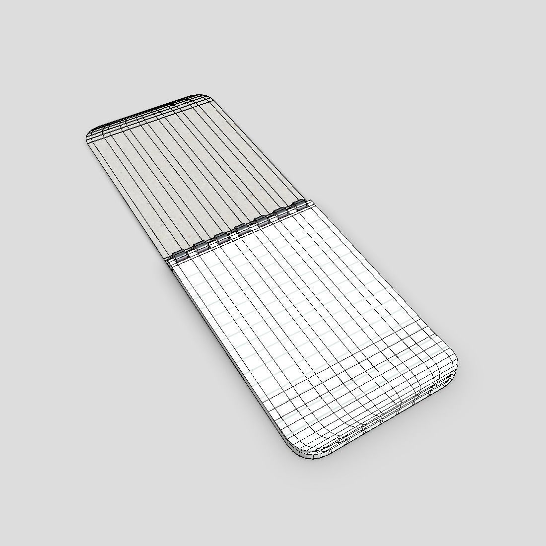 Notebook 2 Low-poly 3D model_2