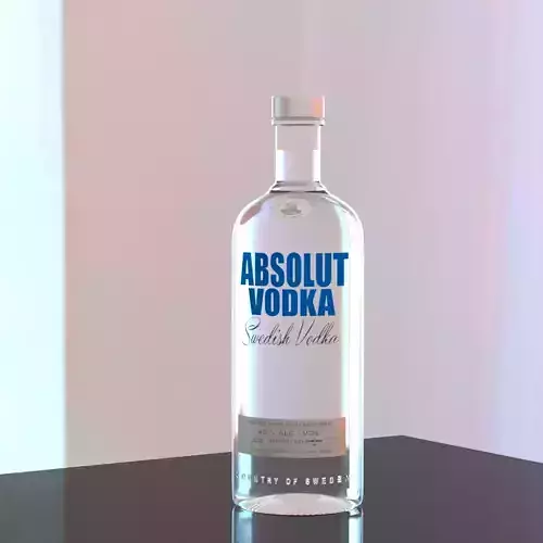 Absolut Vodka 3D Model
