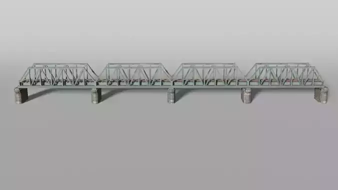 Old railway frame bridge