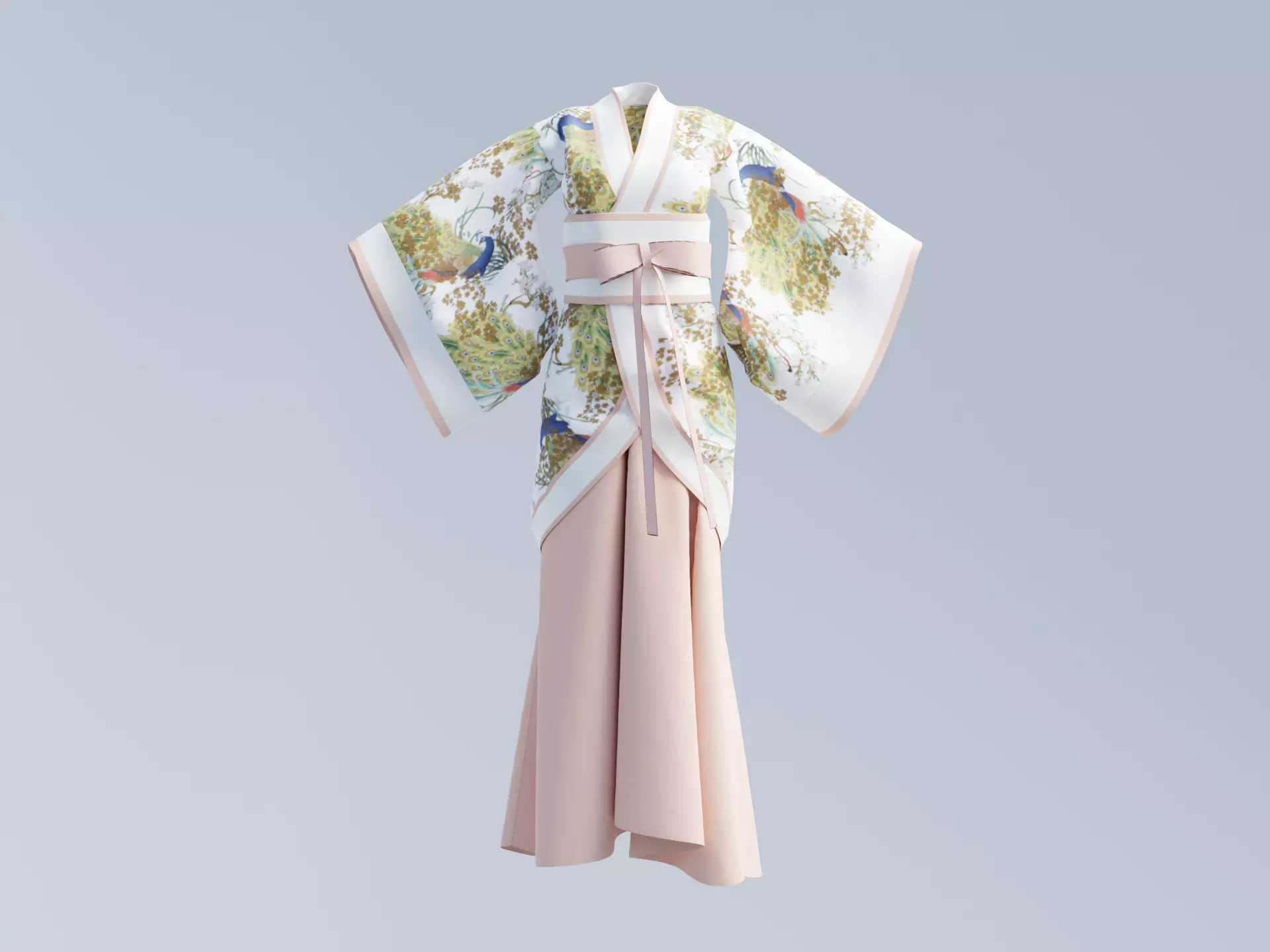 Hanfu Hanbok clothes 3D model 3D model