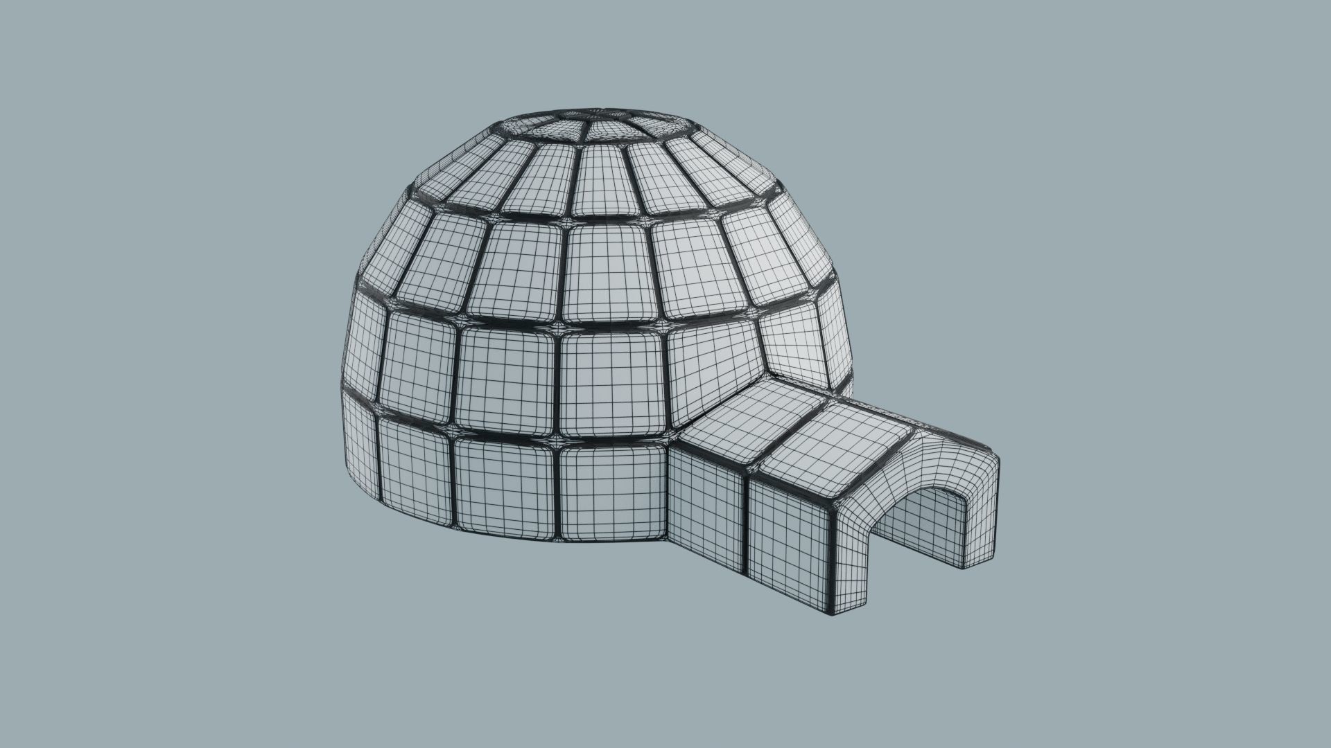 Igloo 3D Model 3D print model_5