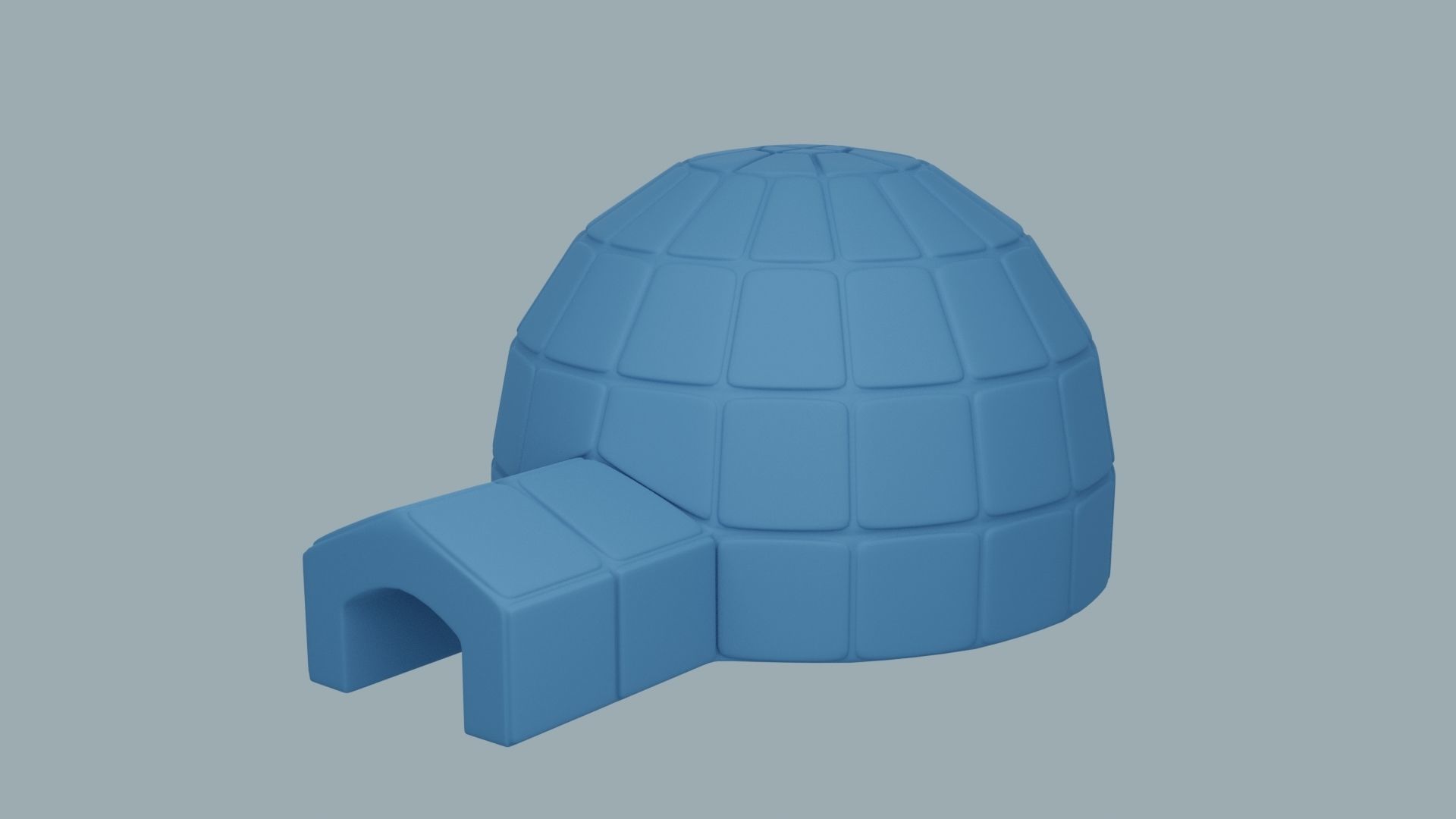 Igloo 3D Model 3D print model_2