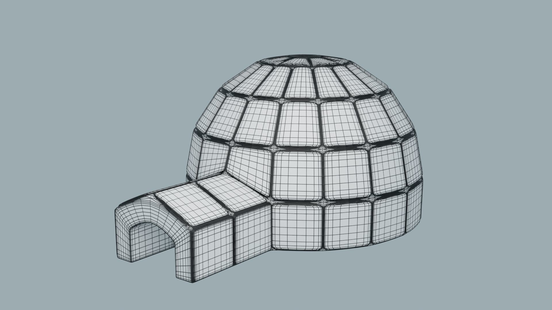 Igloo 3D Model 3D print model_6