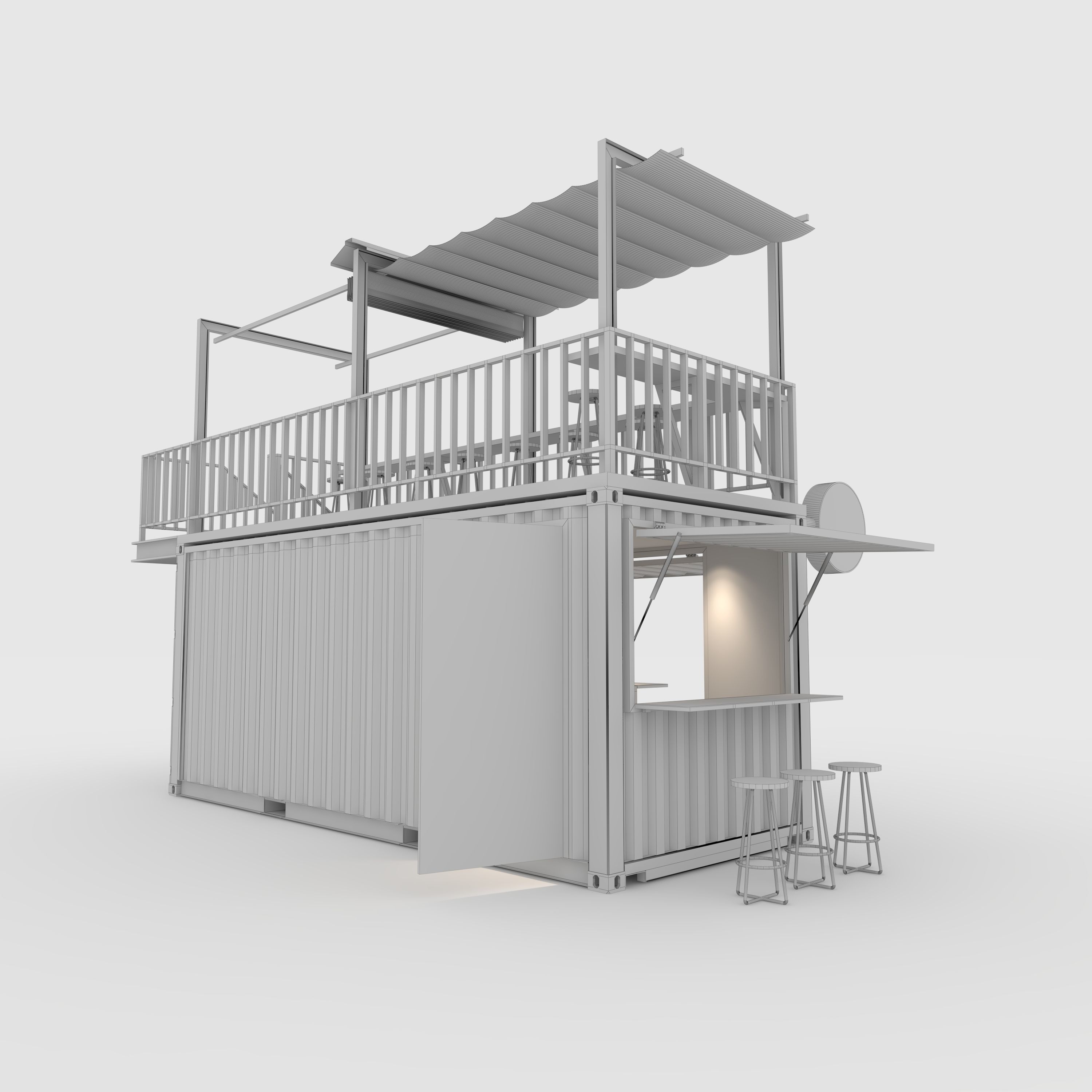 Container Bar 1 3D model_9