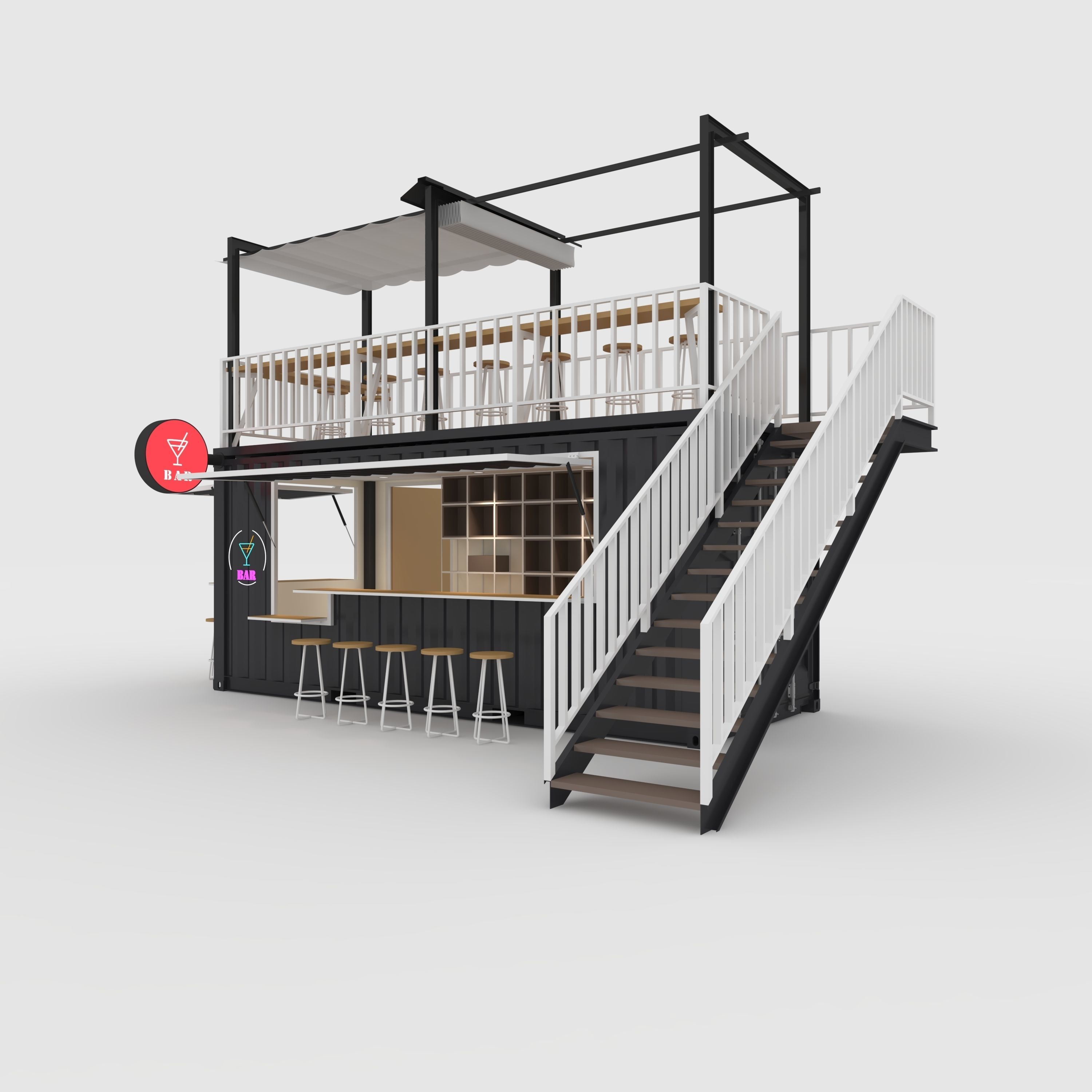 Container Bar 1 3D model_4