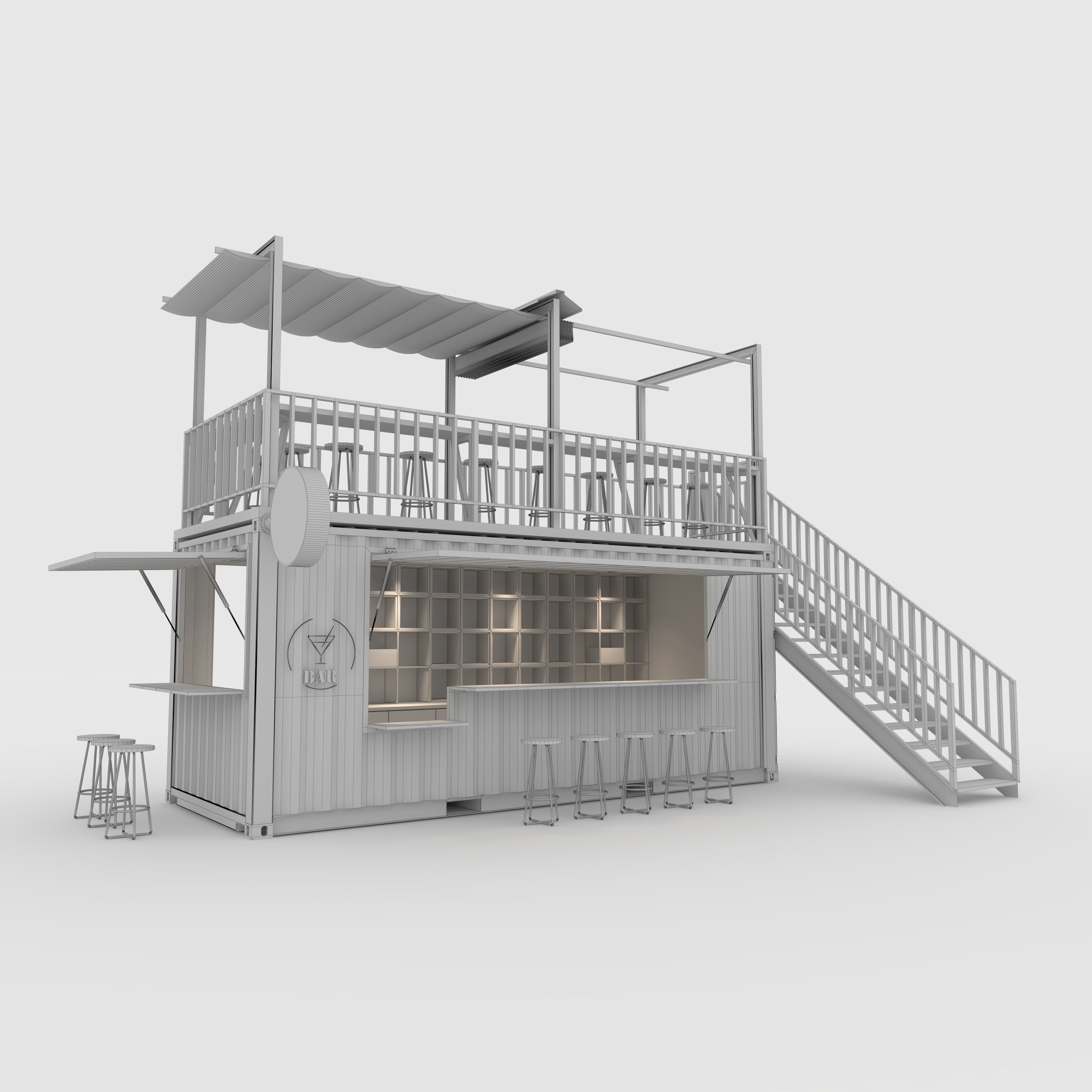 Container Bar 1 3D model_1