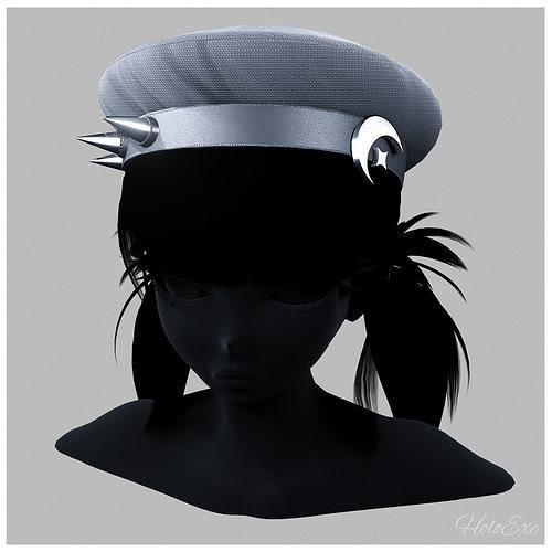 Lunar Beret Low-poly 3D model