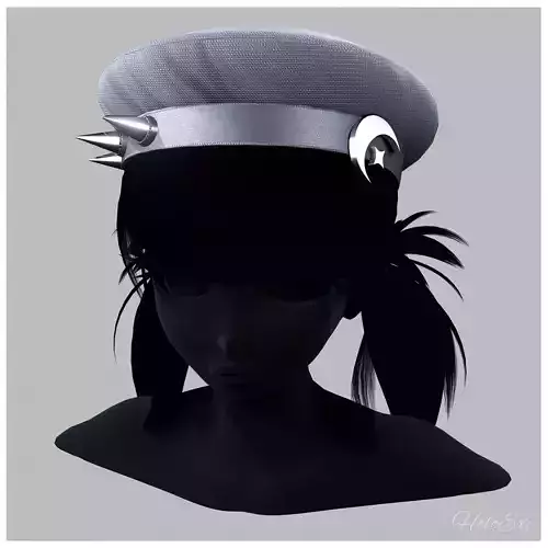 Lunar Beret Low-poly 3D model