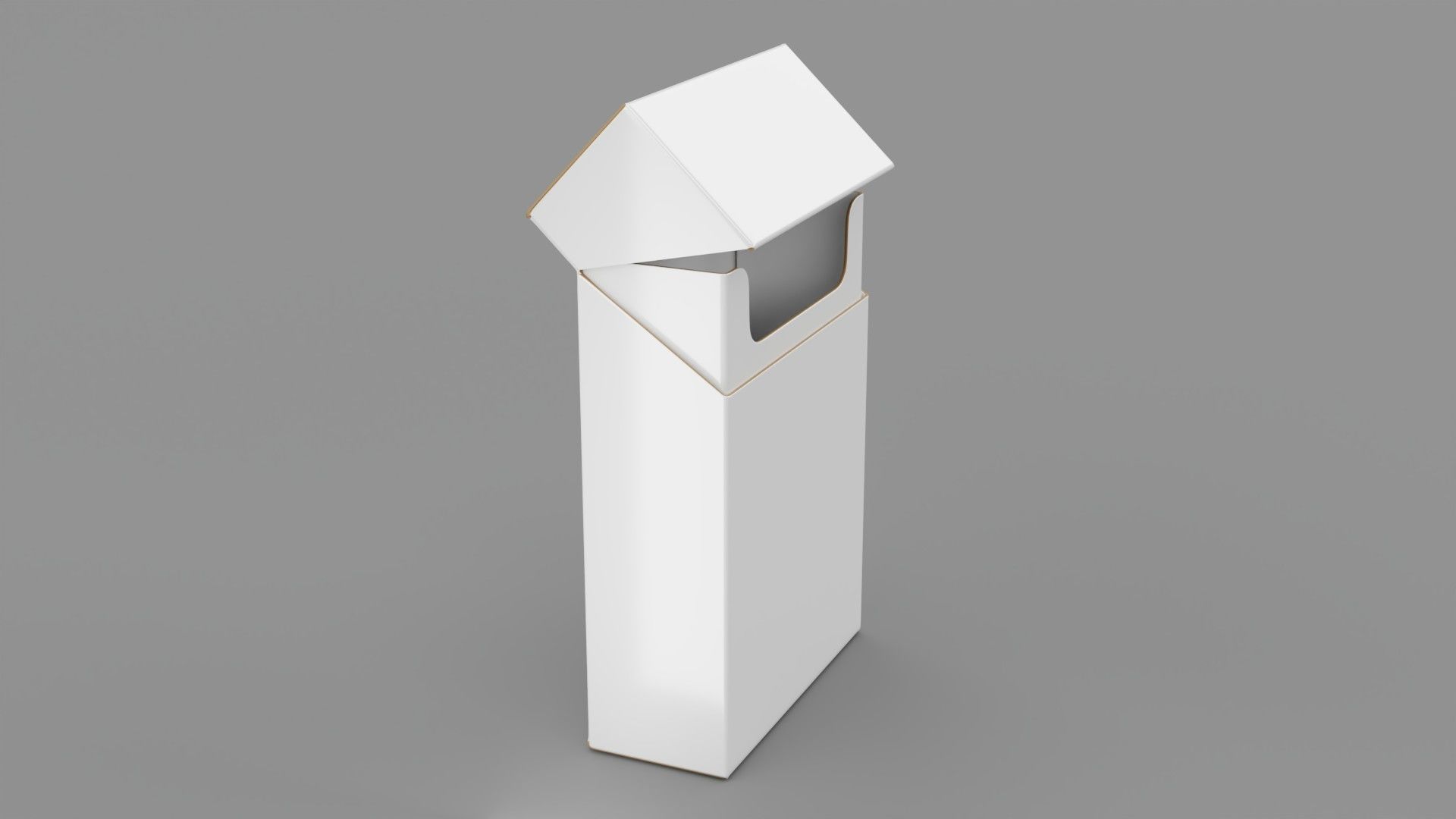 Empty packages cigarette box 3D model_1