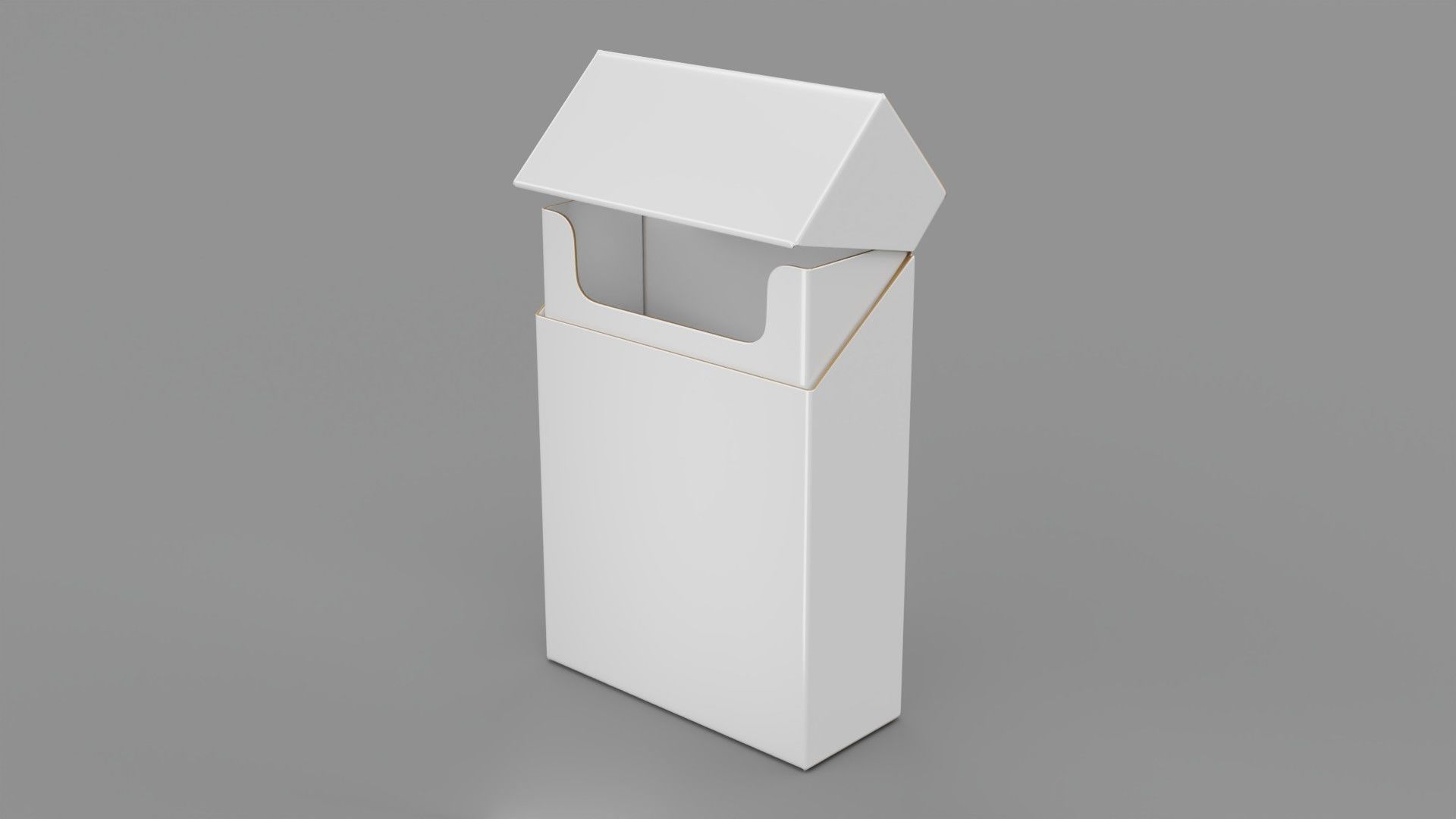 Empty packages cigarette box 3D model_8