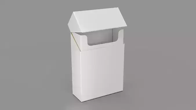 Empty packages cigarette box 3D model