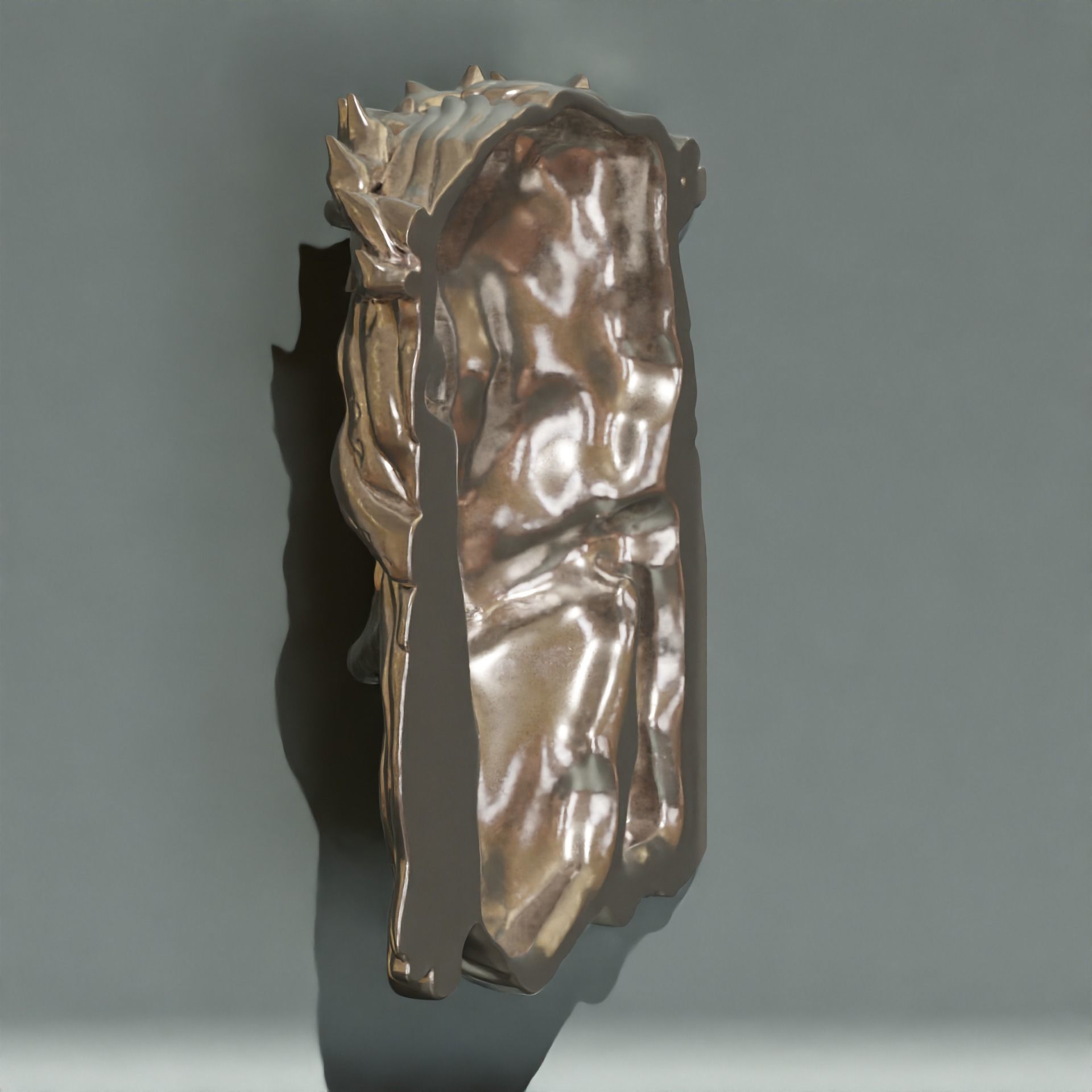 Jesus head figure 3D print model_4