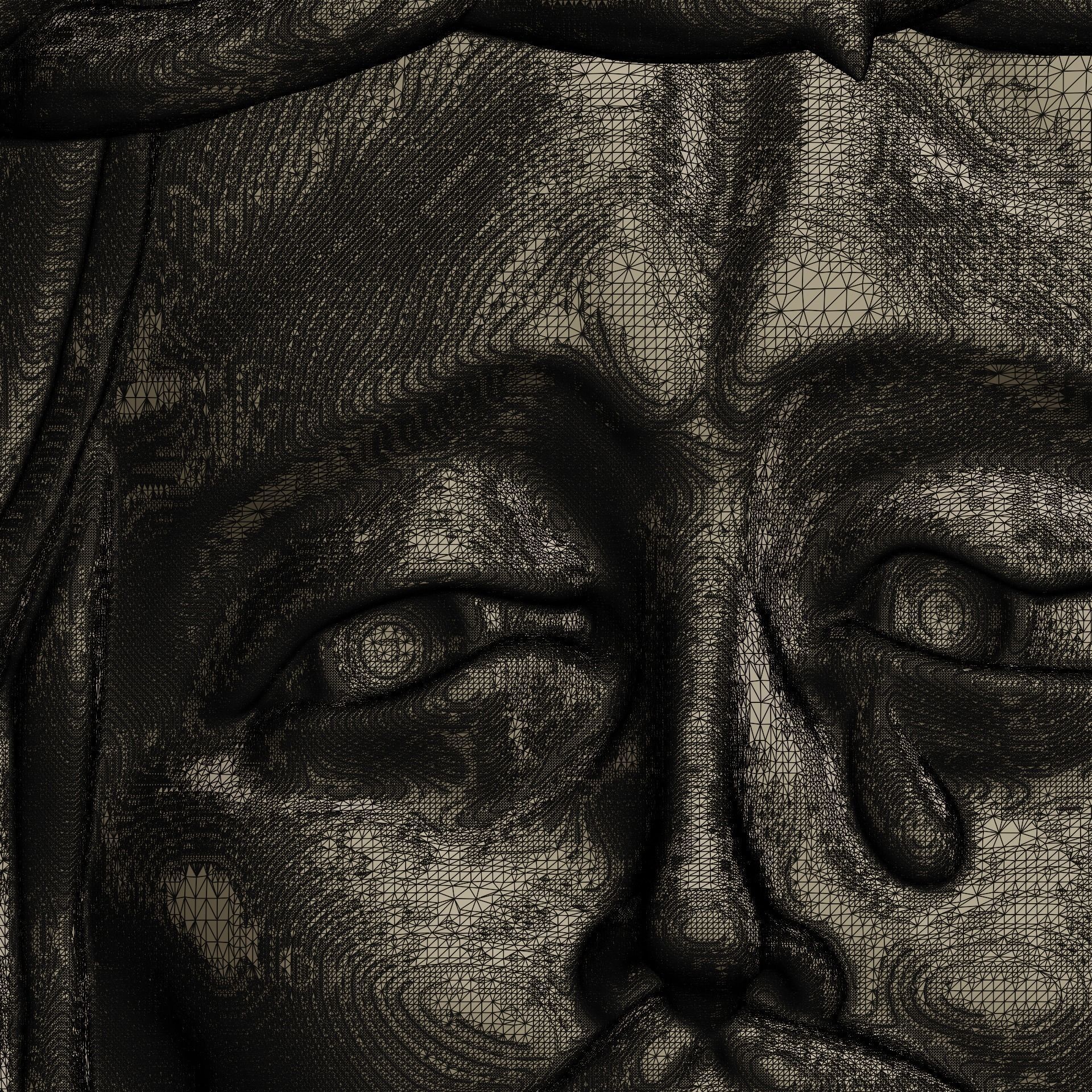 Jesus head figure 3D print model_8