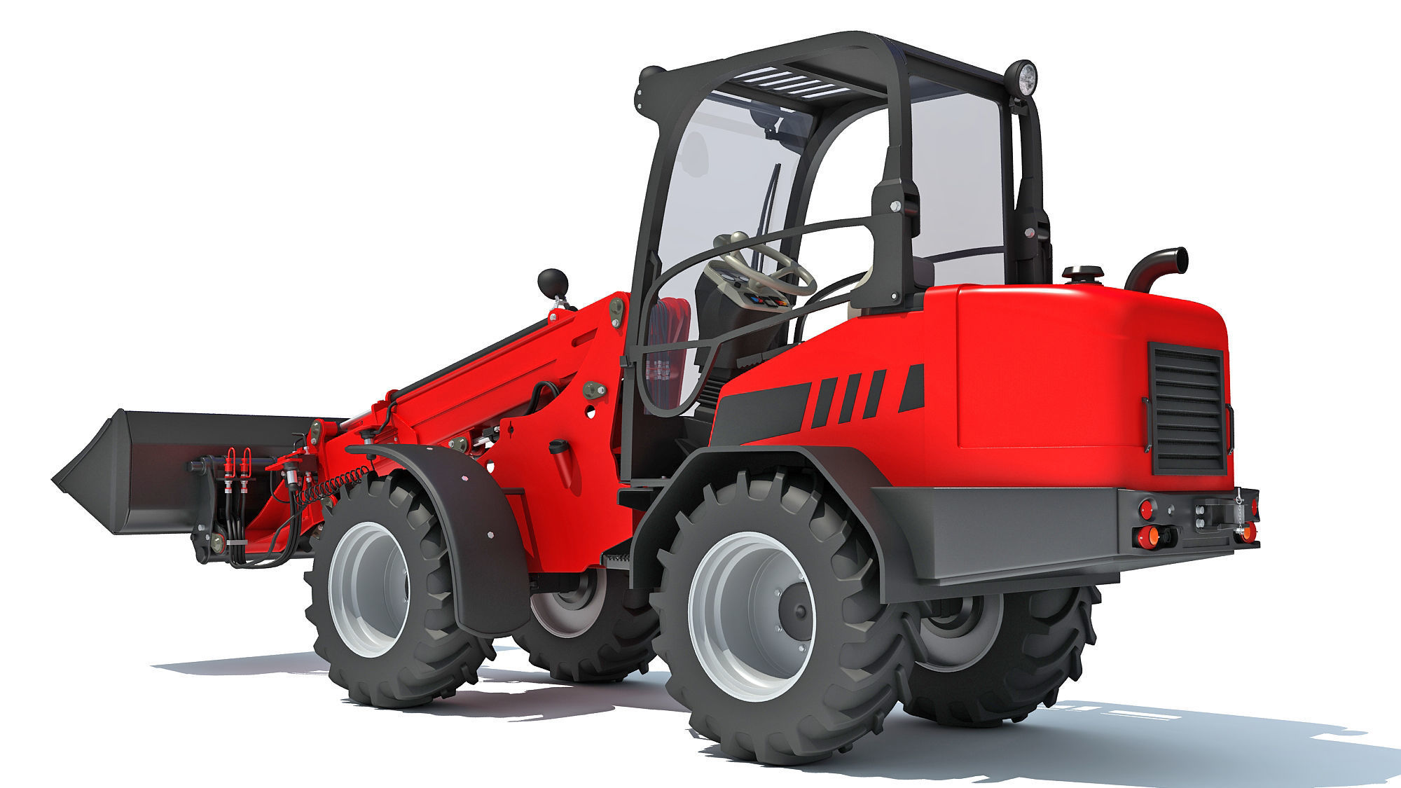 Telehandler Scoop Bucket 3D model_3