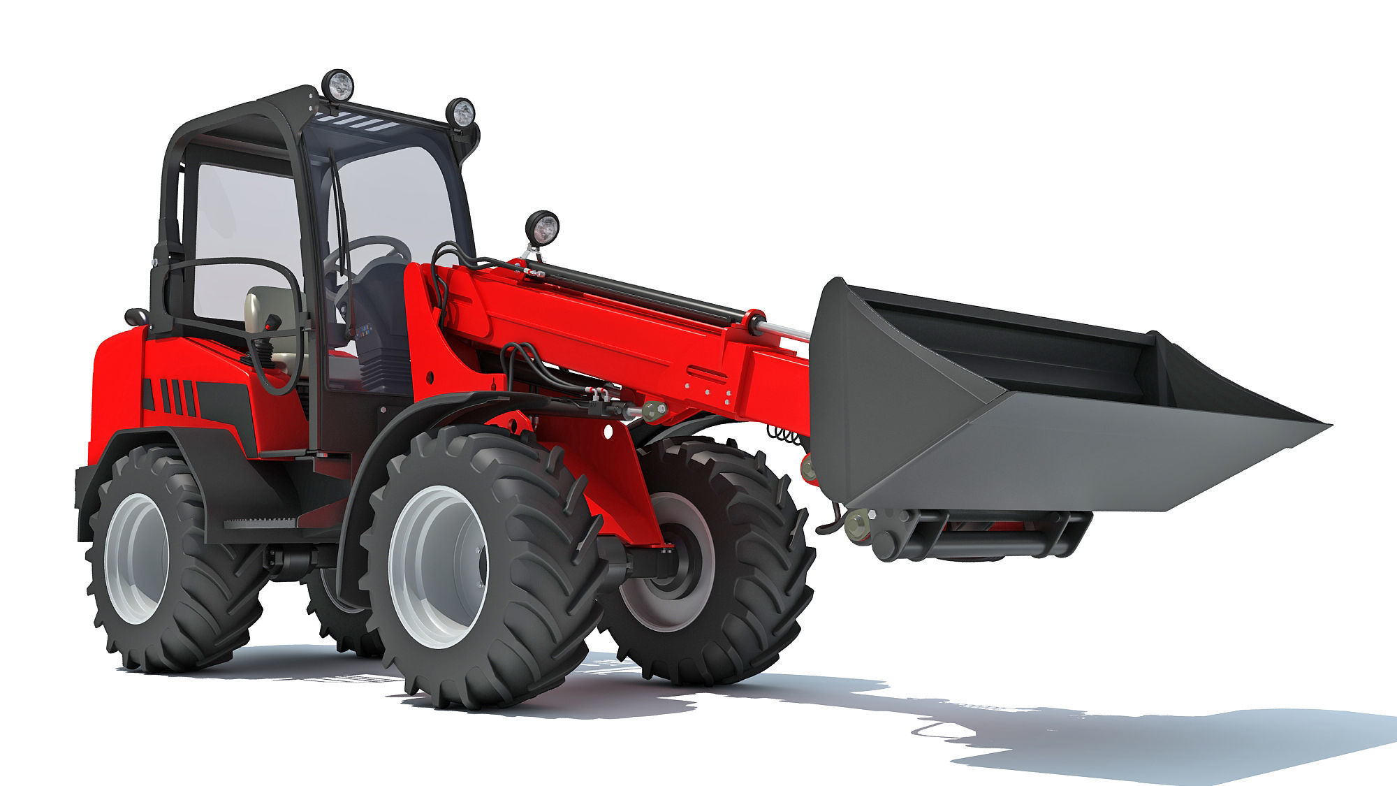 Telehandler Scoop Bucket 3D model_7