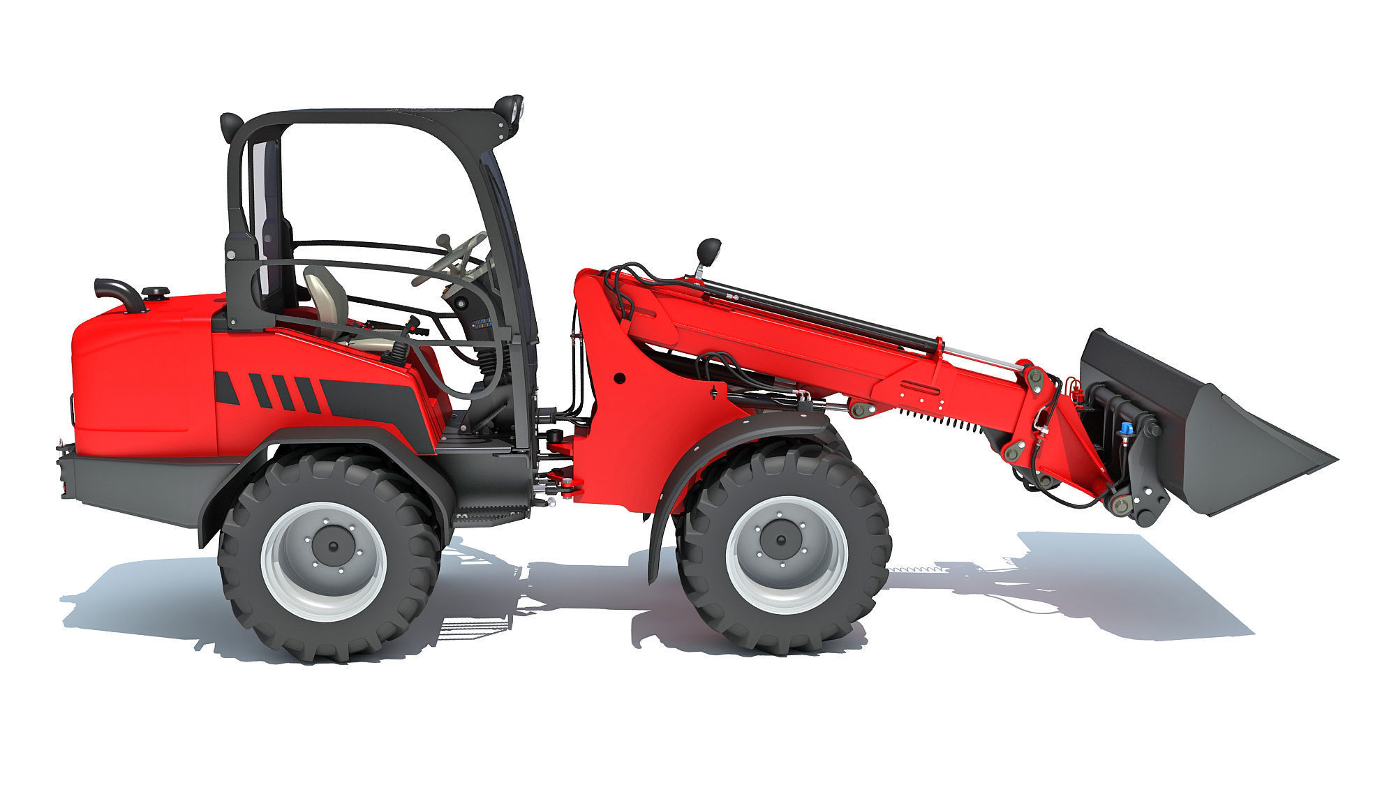 Telehandler Scoop Bucket 3D model_5