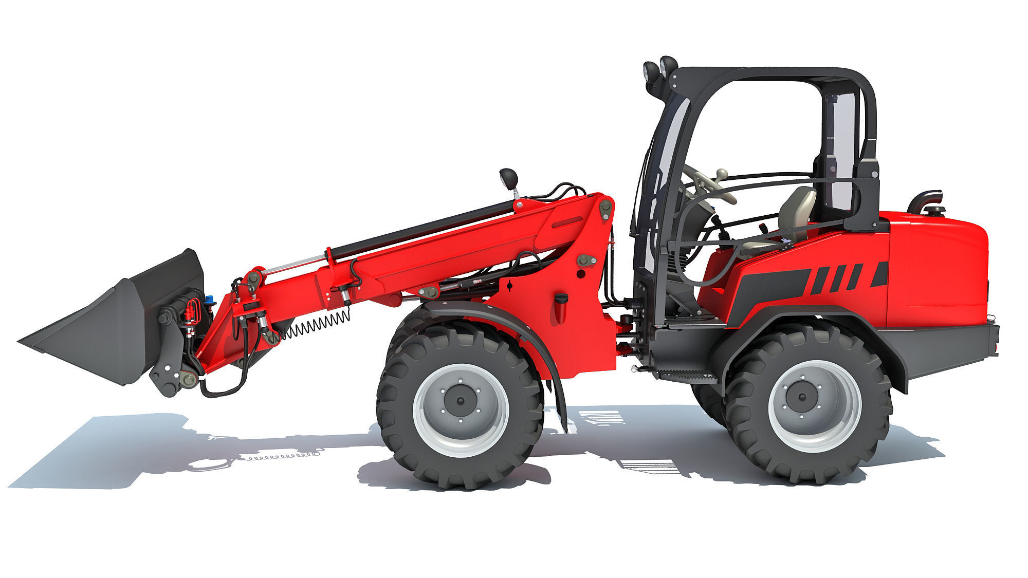 Telehandler Scoop Bucket 3D model_1