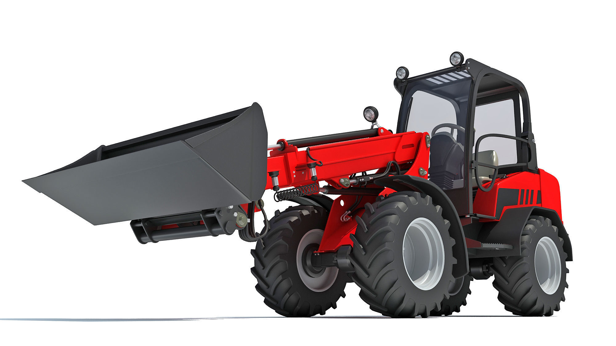 Telehandler Scoop Bucket 3D model_11