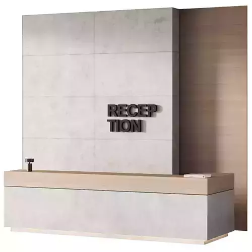 253 office furniture 12 reception desk 07 3D model