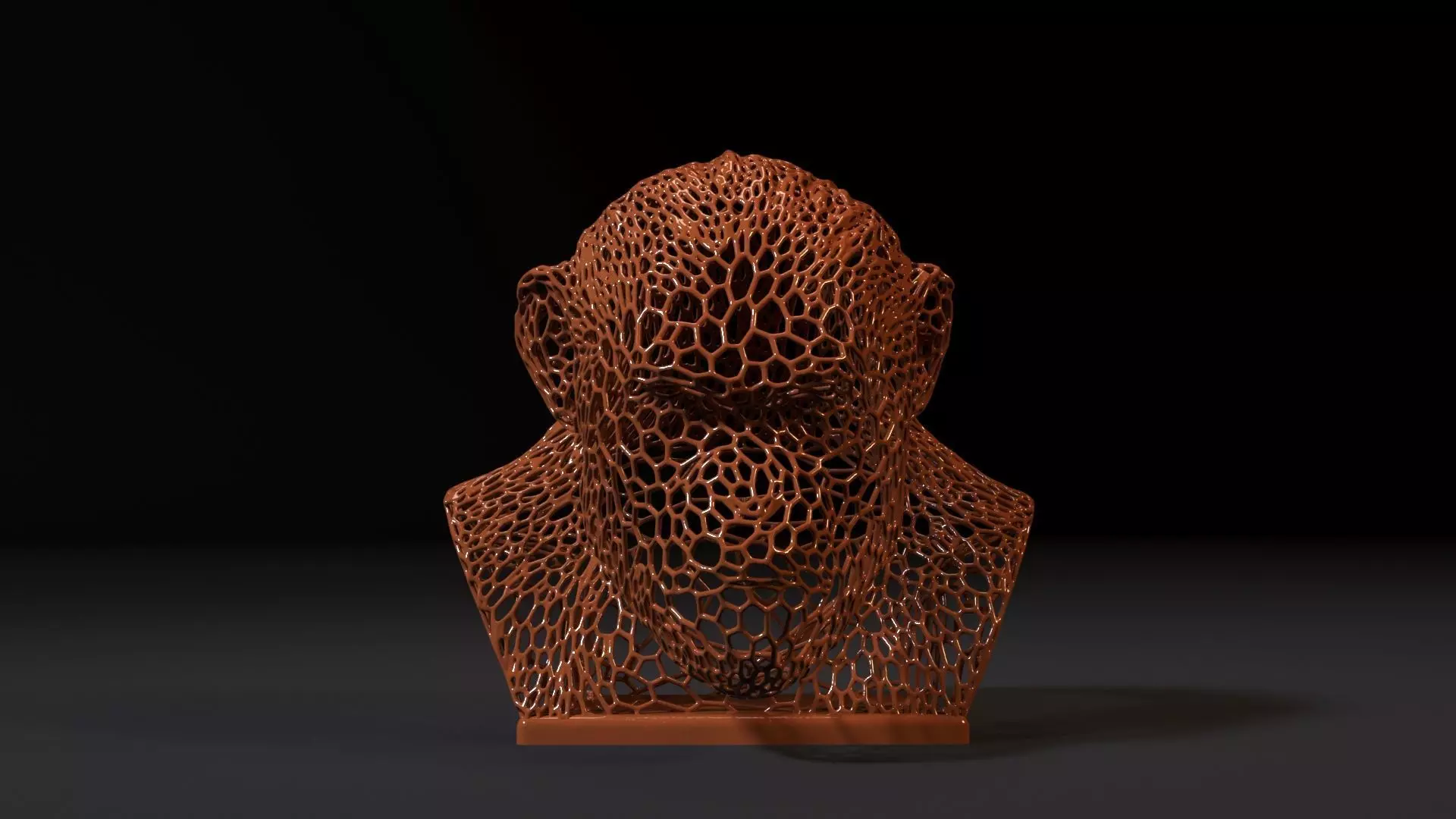 Monkey bust 3D print model